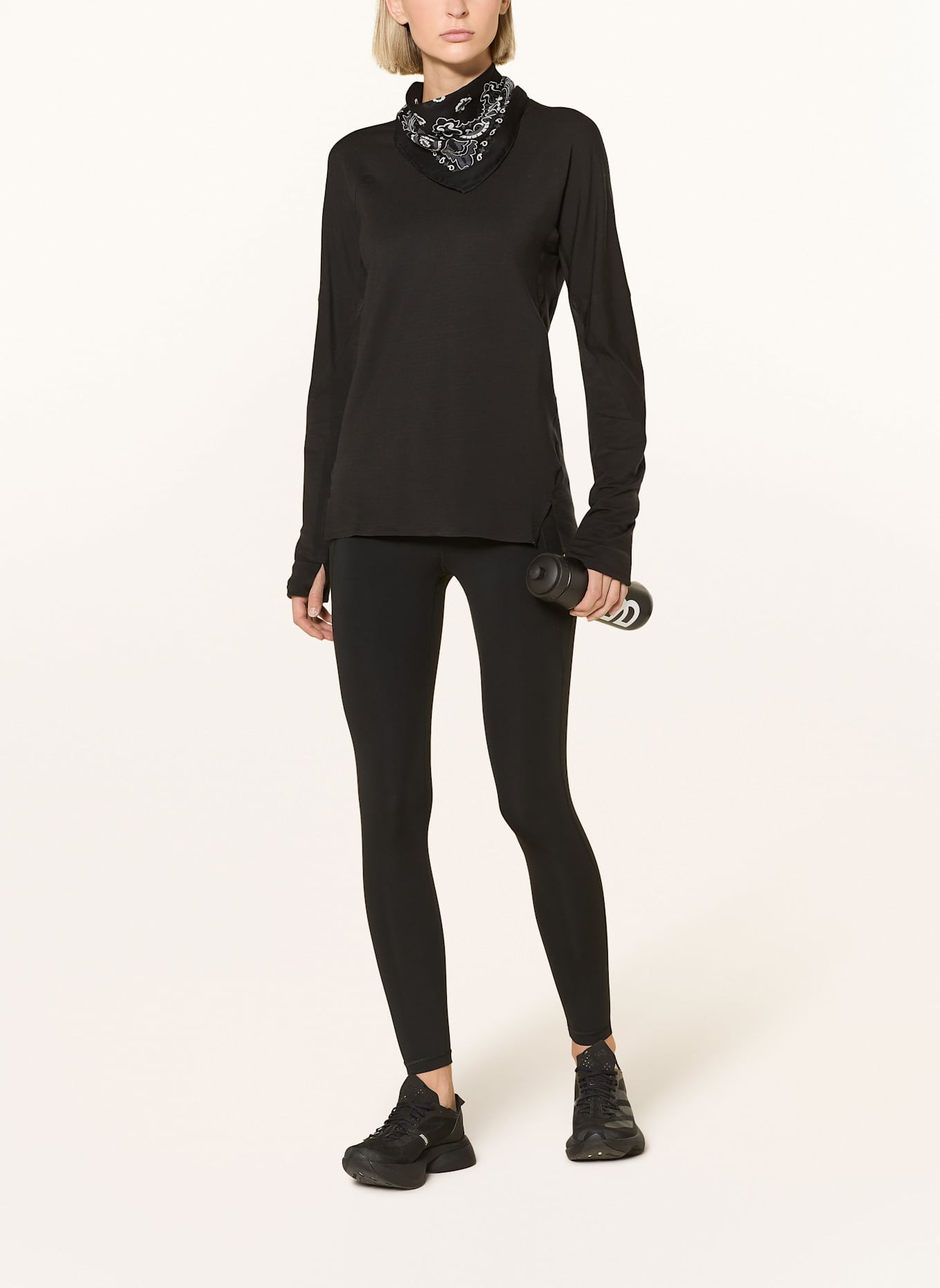 Y-3 Laufshirt: SCHWARZ