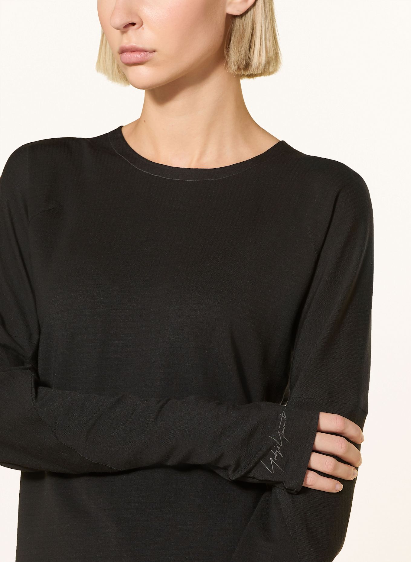 Y-3 Laufshirt: SCHWARZ