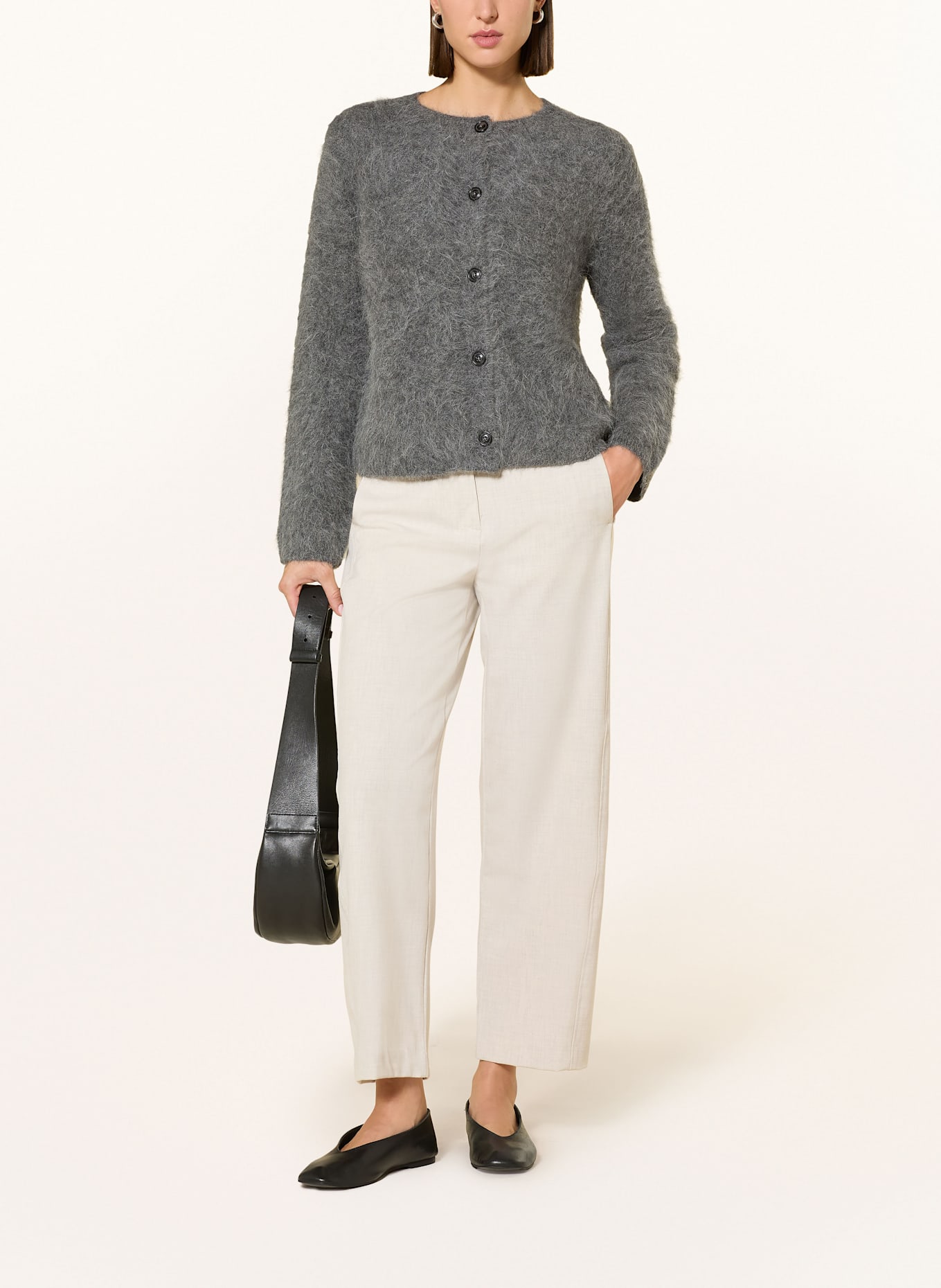 OPUS PANTS Culotte METTE: HELLGRAU