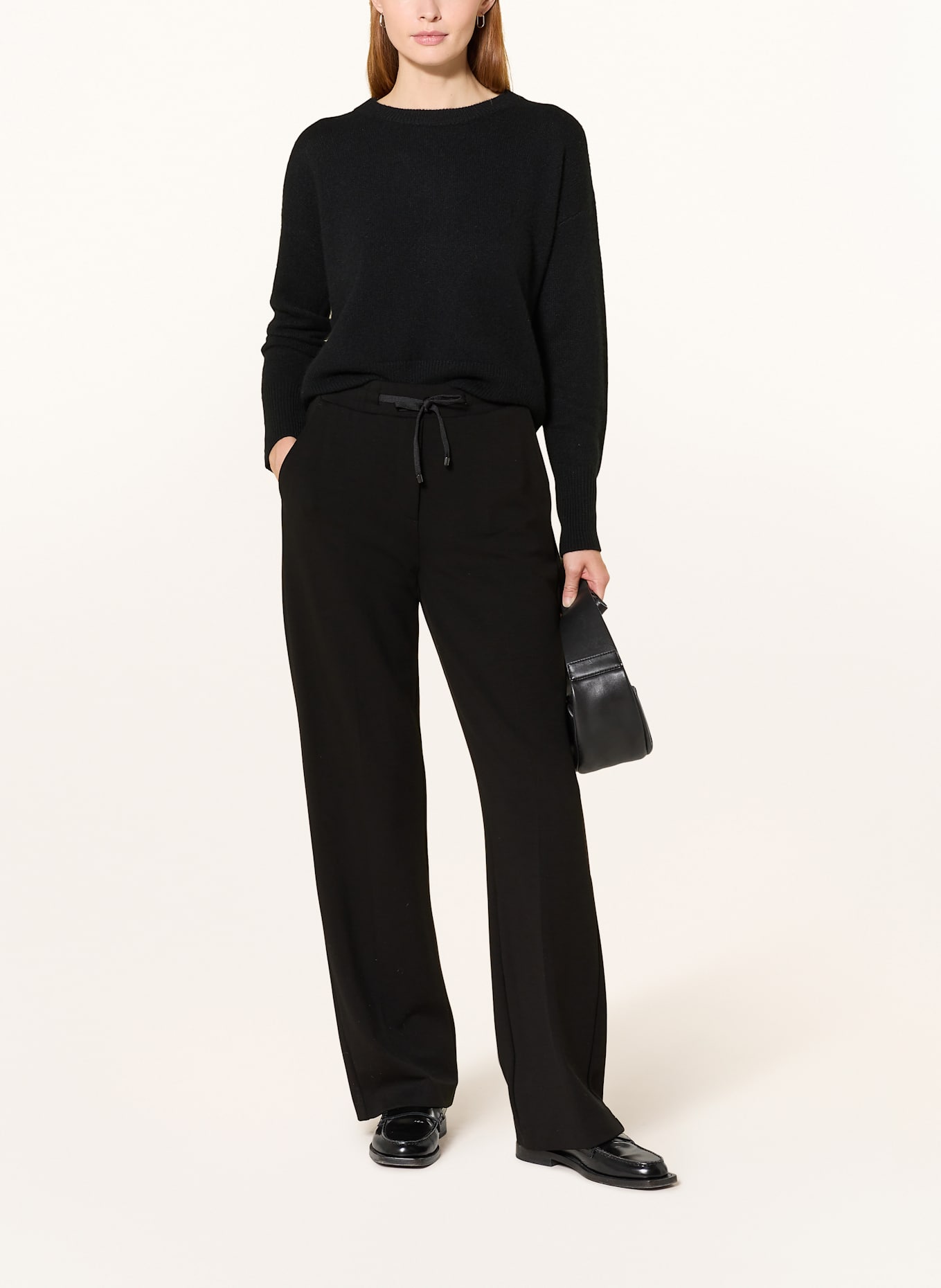 OPUS PANTS Hose MACIE im Jogging-Stil: SCHWARZ