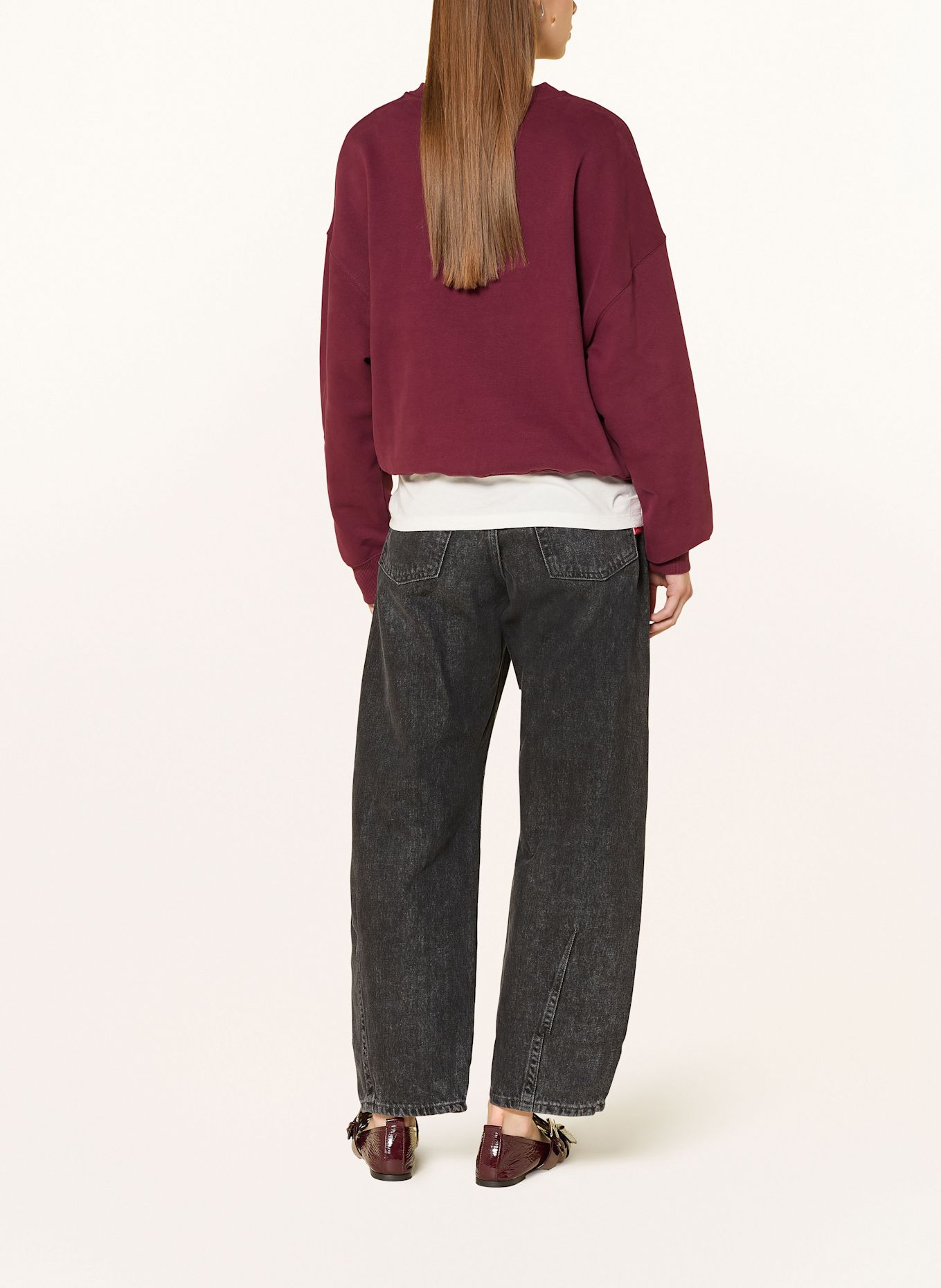 Rich & Royal Sweatshirt: DUNKELROT