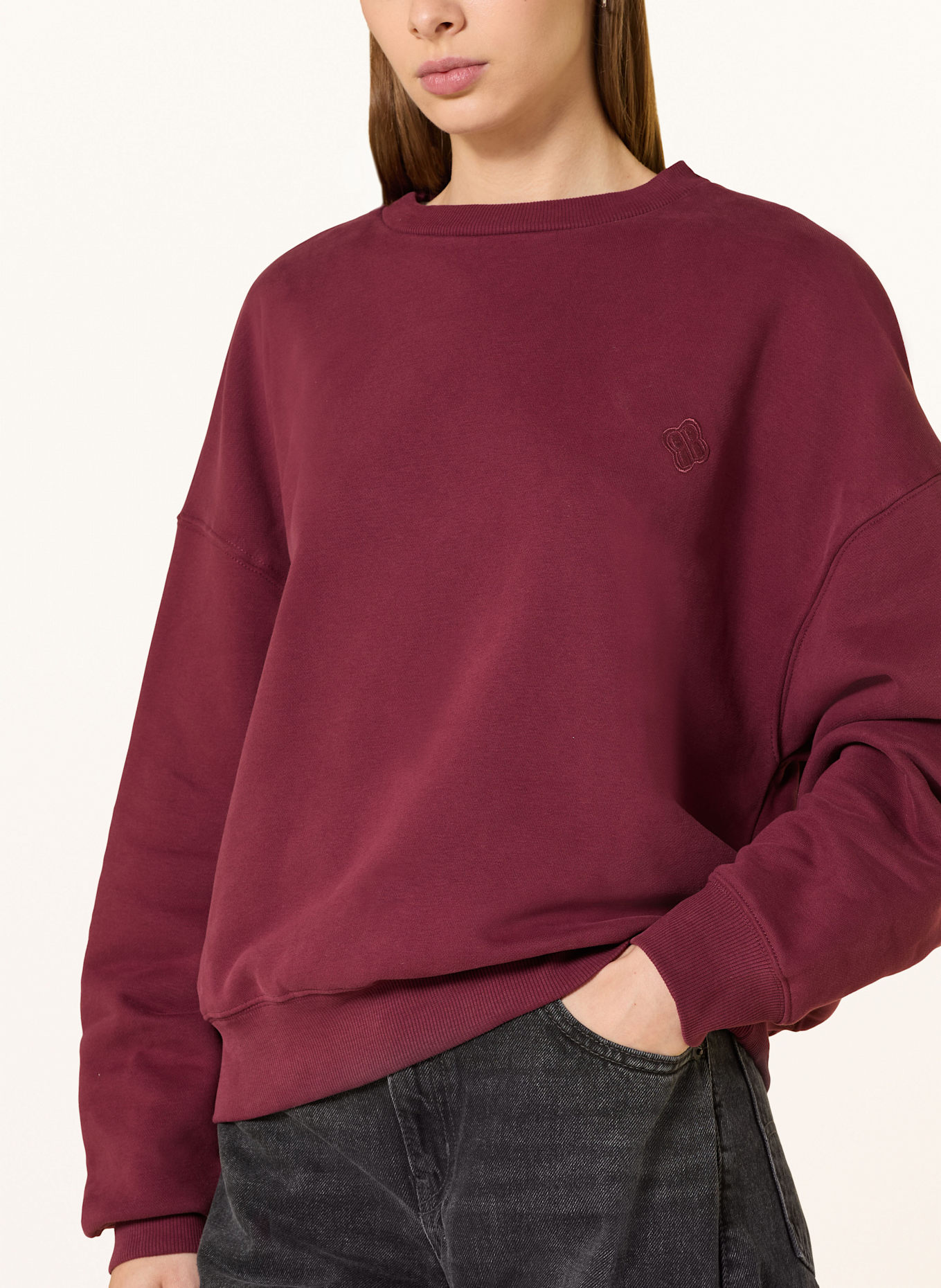 Rich & Royal Sweatshirt: DUNKELROT