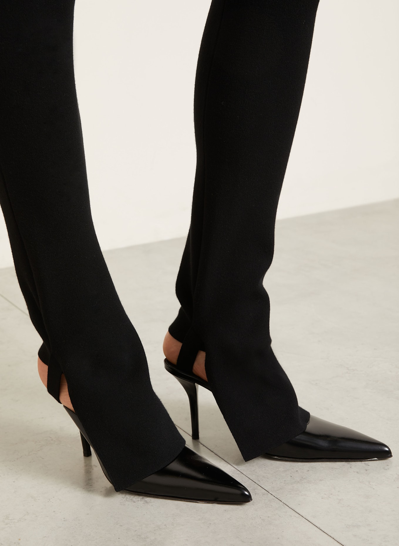 Courrèges Strickhose: SCHWARZ