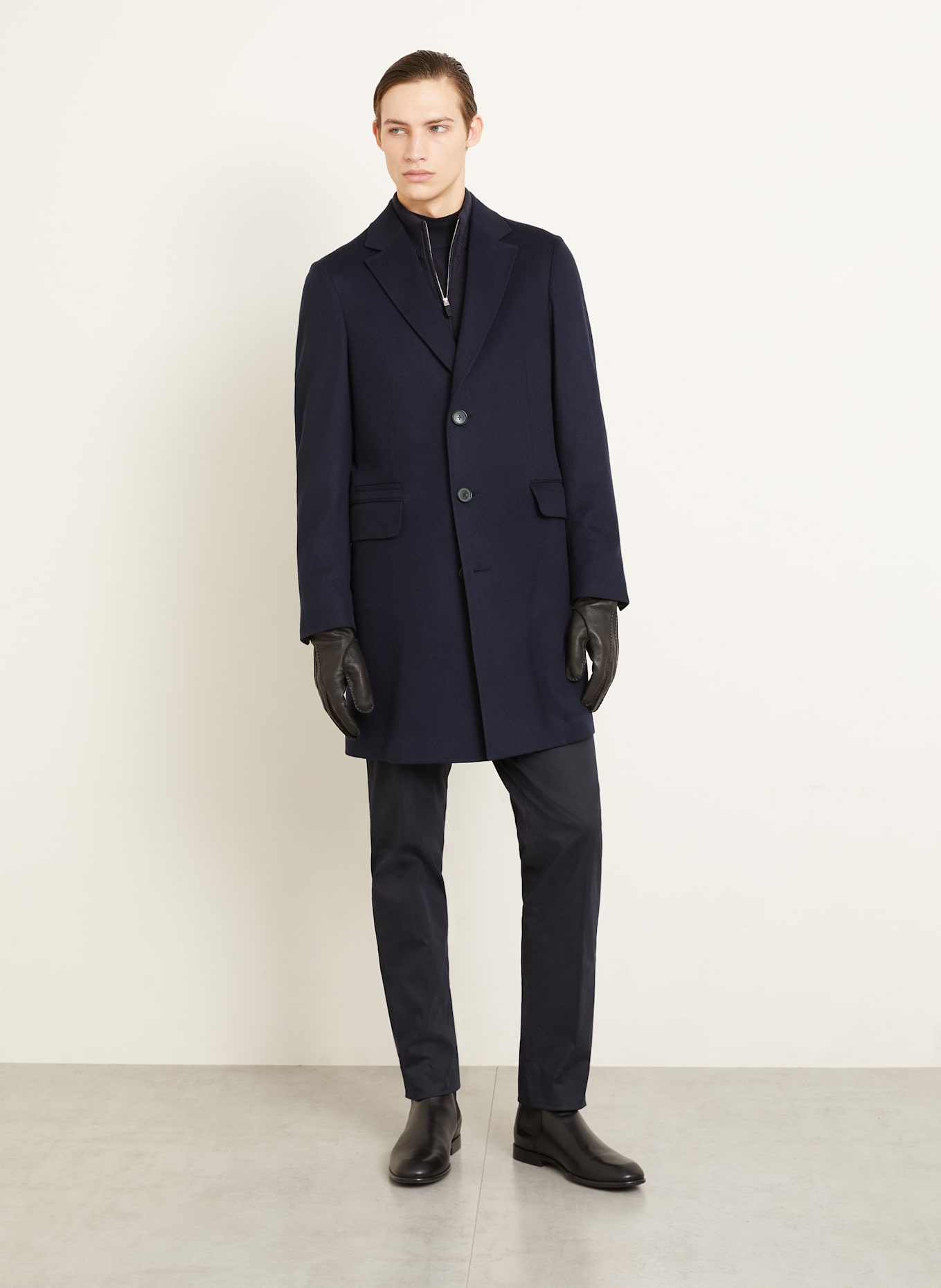 ZEGNA Wollmantel: DUNKELBLAU