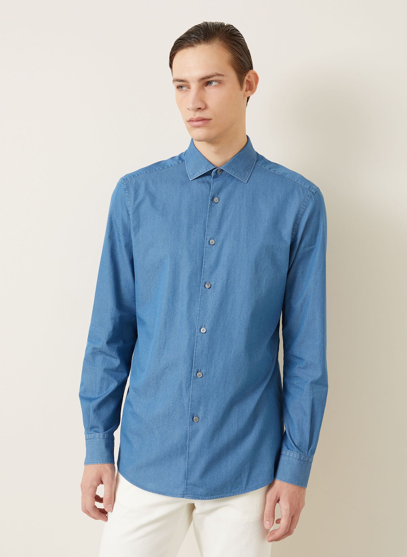 ZEGNA Jeanshemd Regular Fit: BLAU
