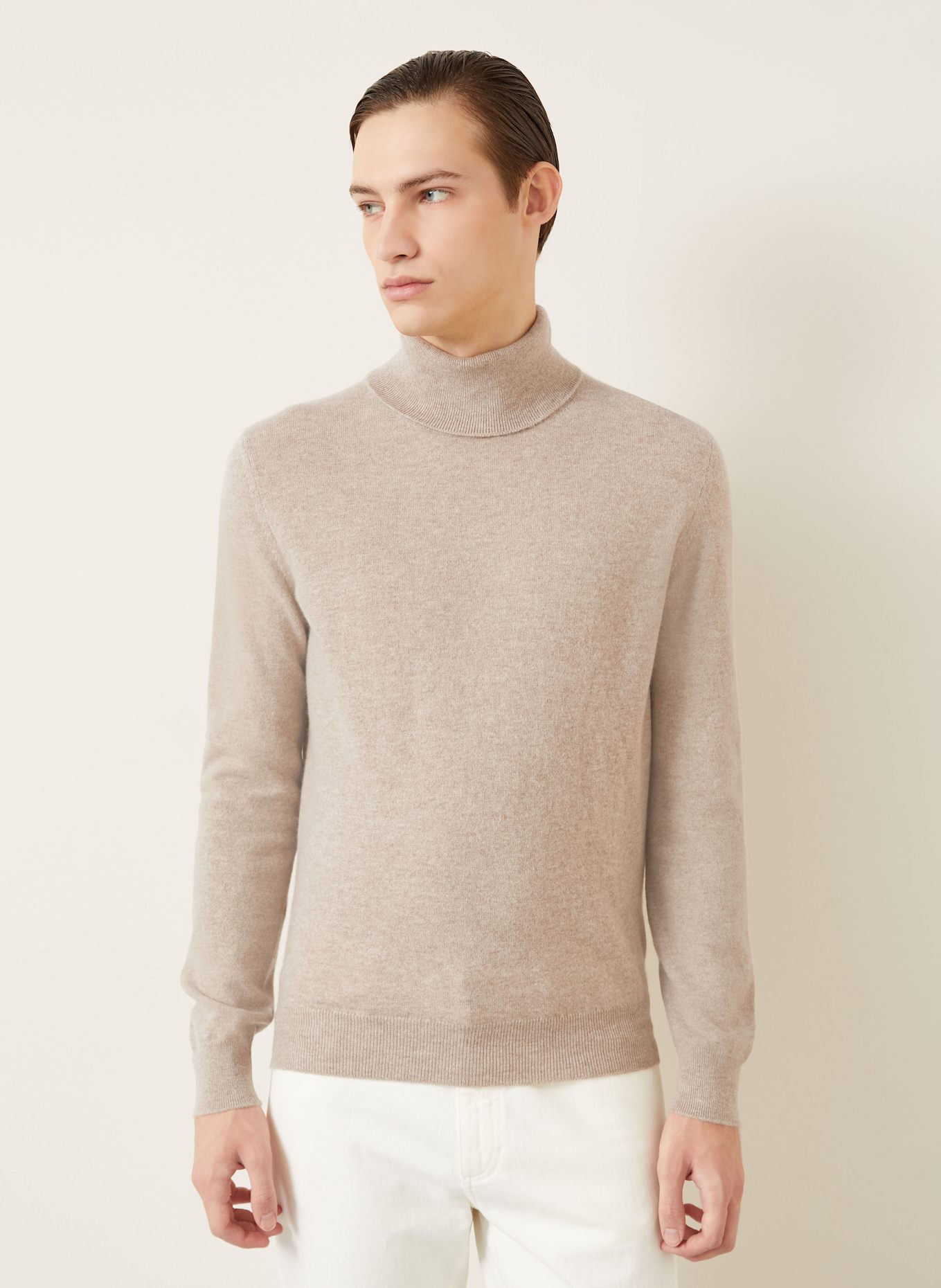 ZEGNA Rollkragenpullover aus Cashmere: BEIGE