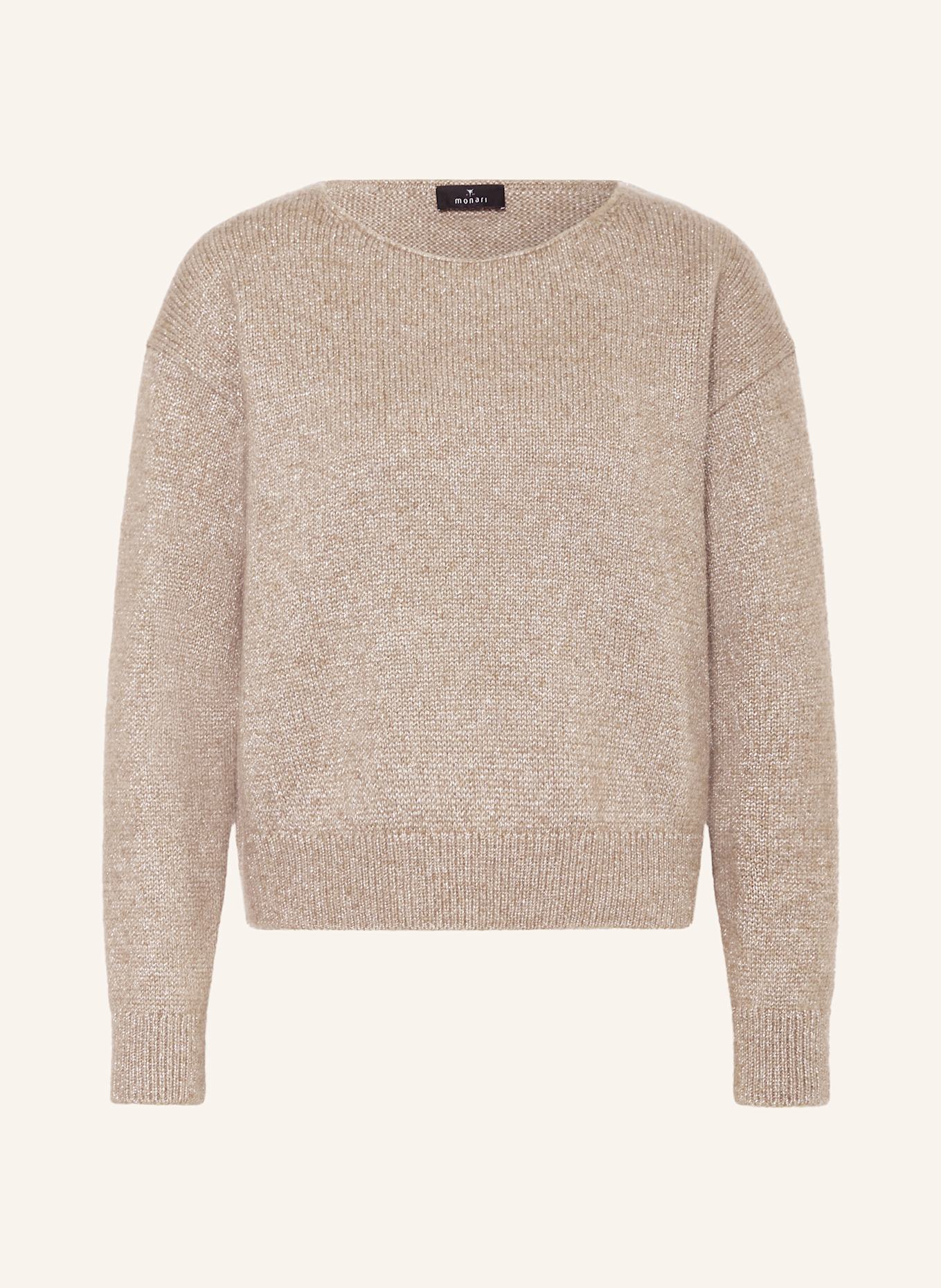 monari Pullover mit Glitzergarn: TAUPE