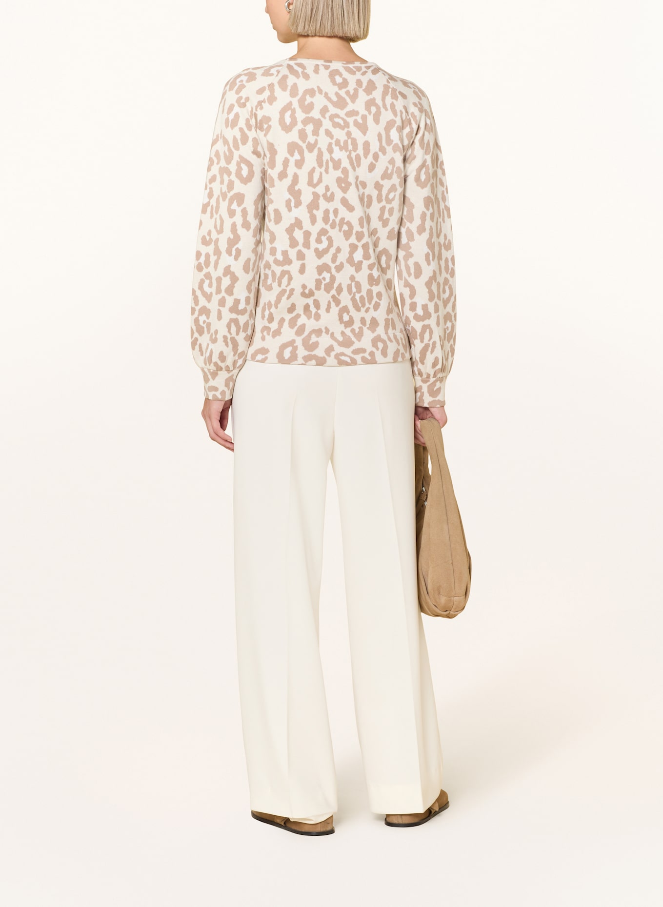 monari Pullover: CREME / ECRU / BRAUN