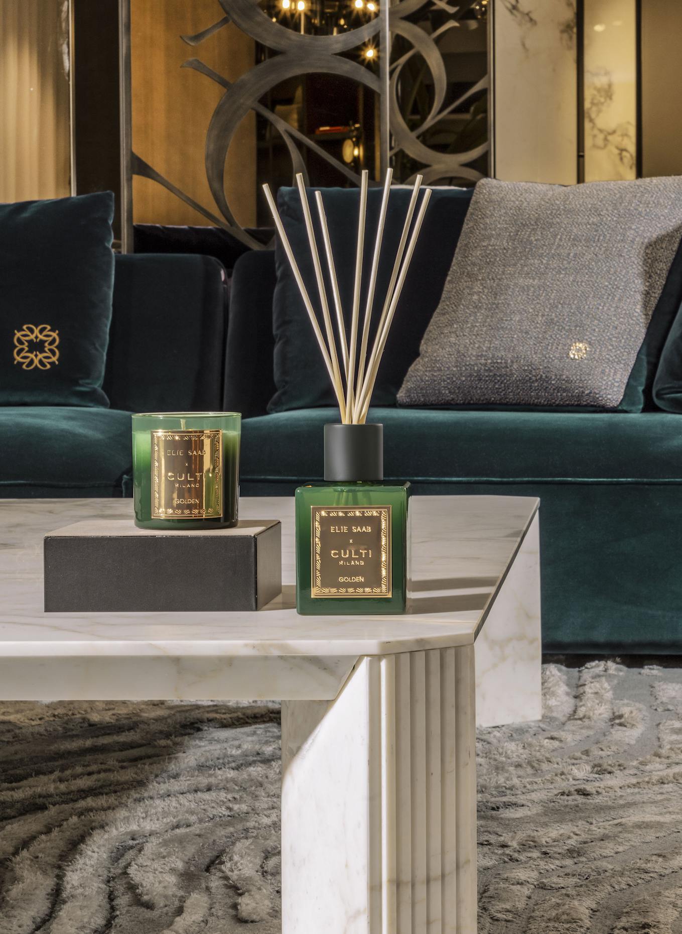 CULTI Pokojová vůně GOLDEN: ZELENÁ / ČERNÁ / ZLATÁ