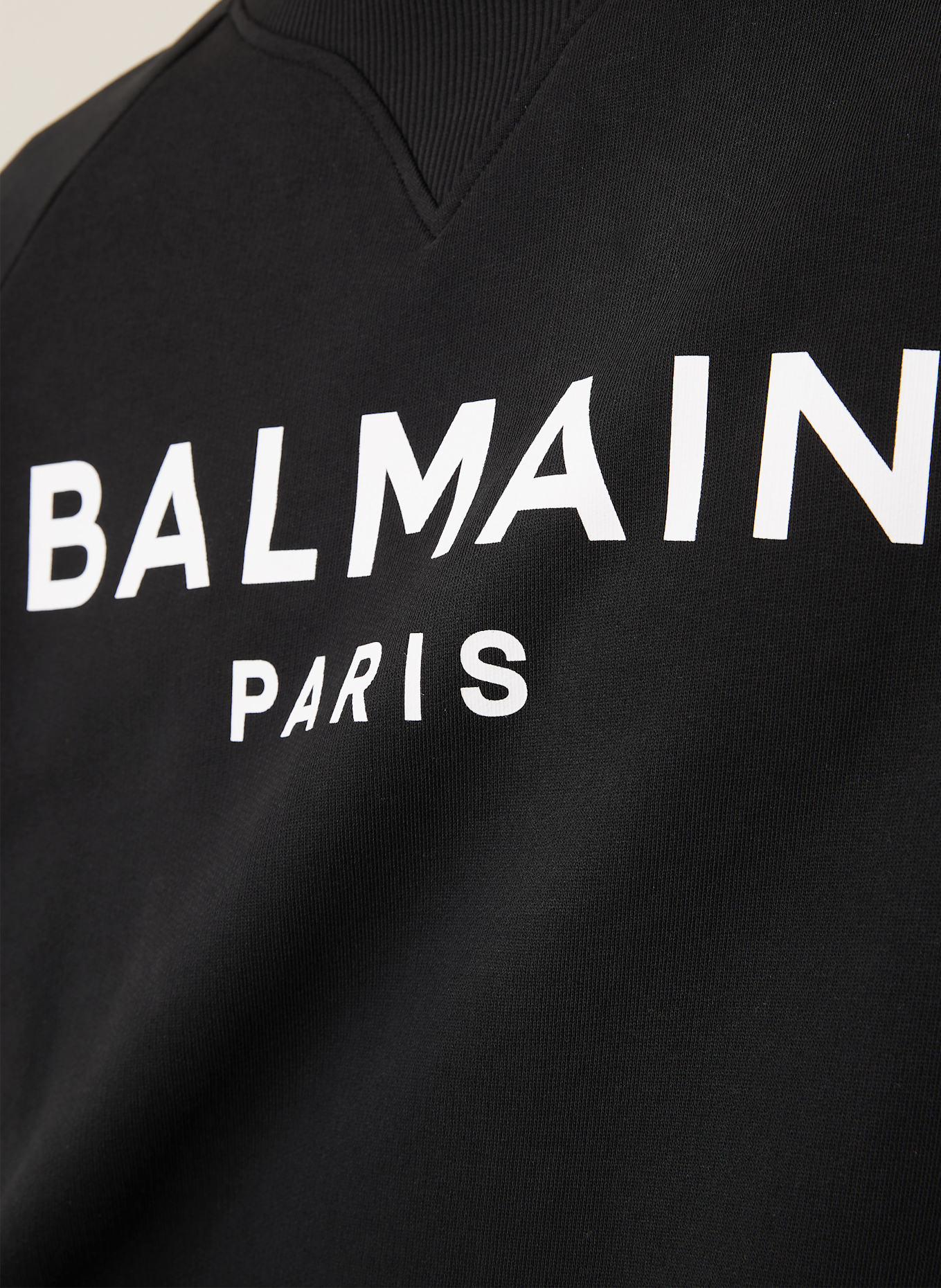 BALMAIN Sweatshirt: SCHWARZ / WEISS