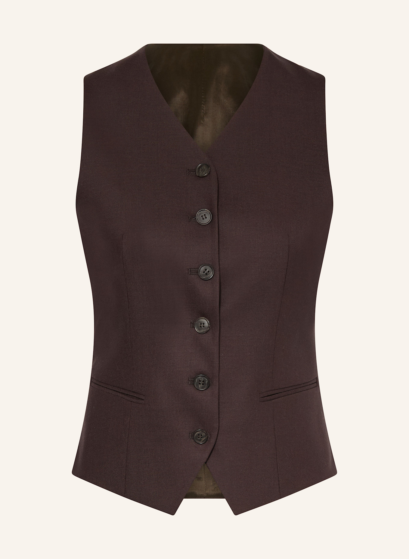 TIGER OF SWEDEN Blazerweste SERLIE: DUNKELBRAUN