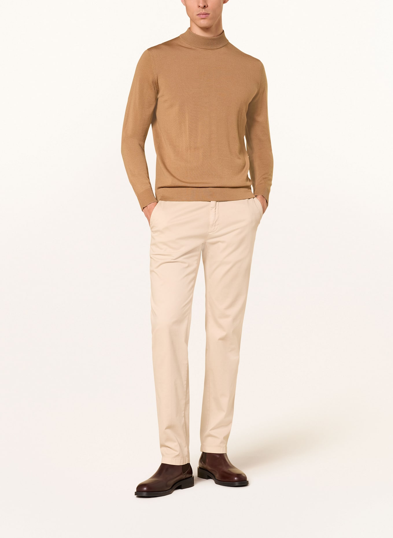 STRELLSON Pullover MAREK-RH: CAMEL