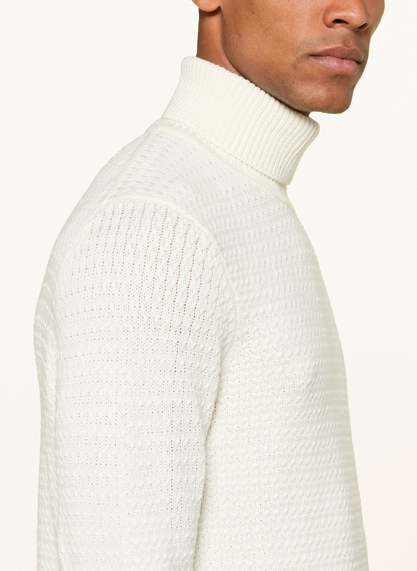 STRELLSON Rollkragenpullover HAMILTON: ECRU