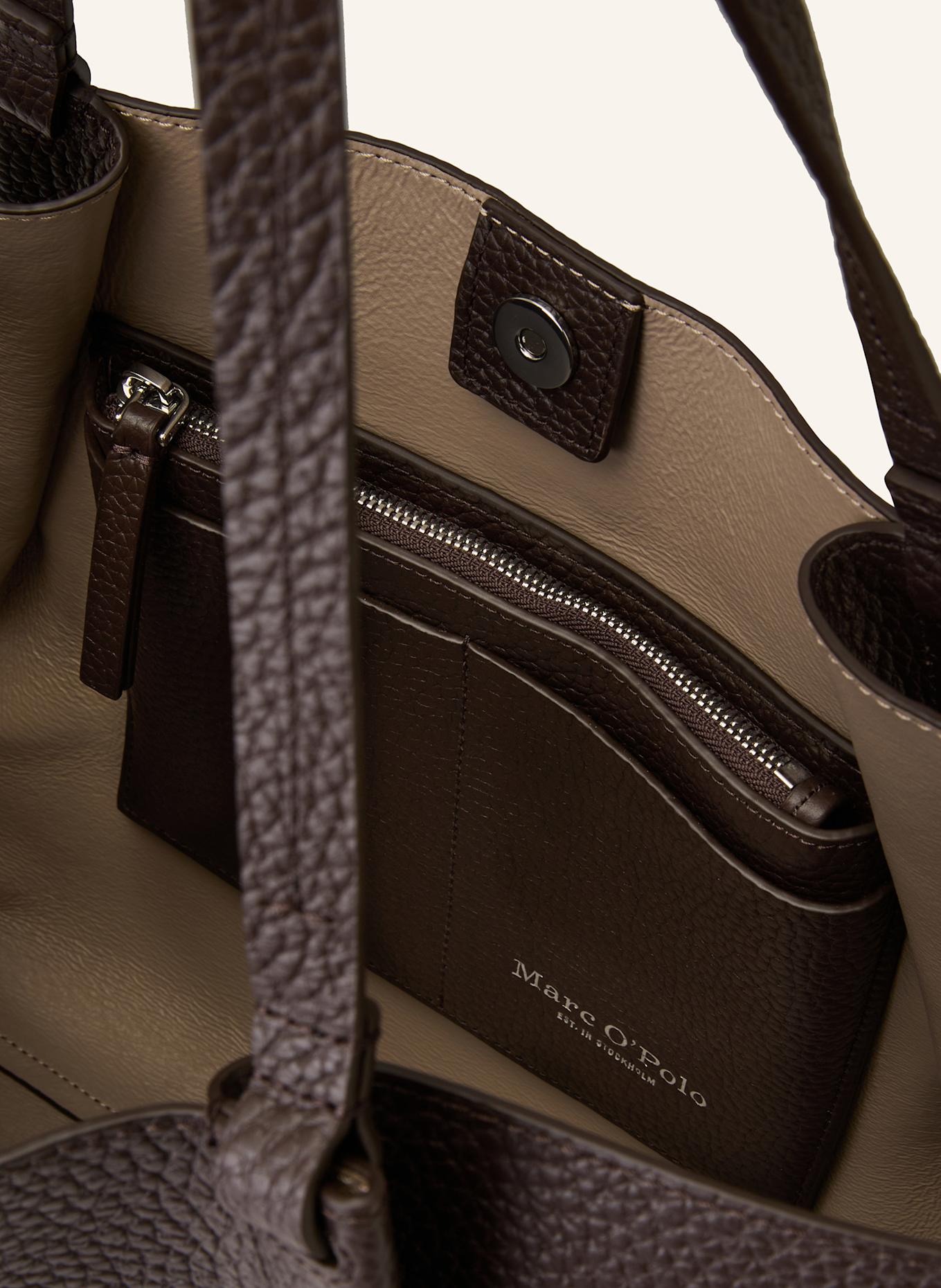 Marc O'Polo Torba shopper BELLI MEDIUM: CIEMNOBRĄZOWY