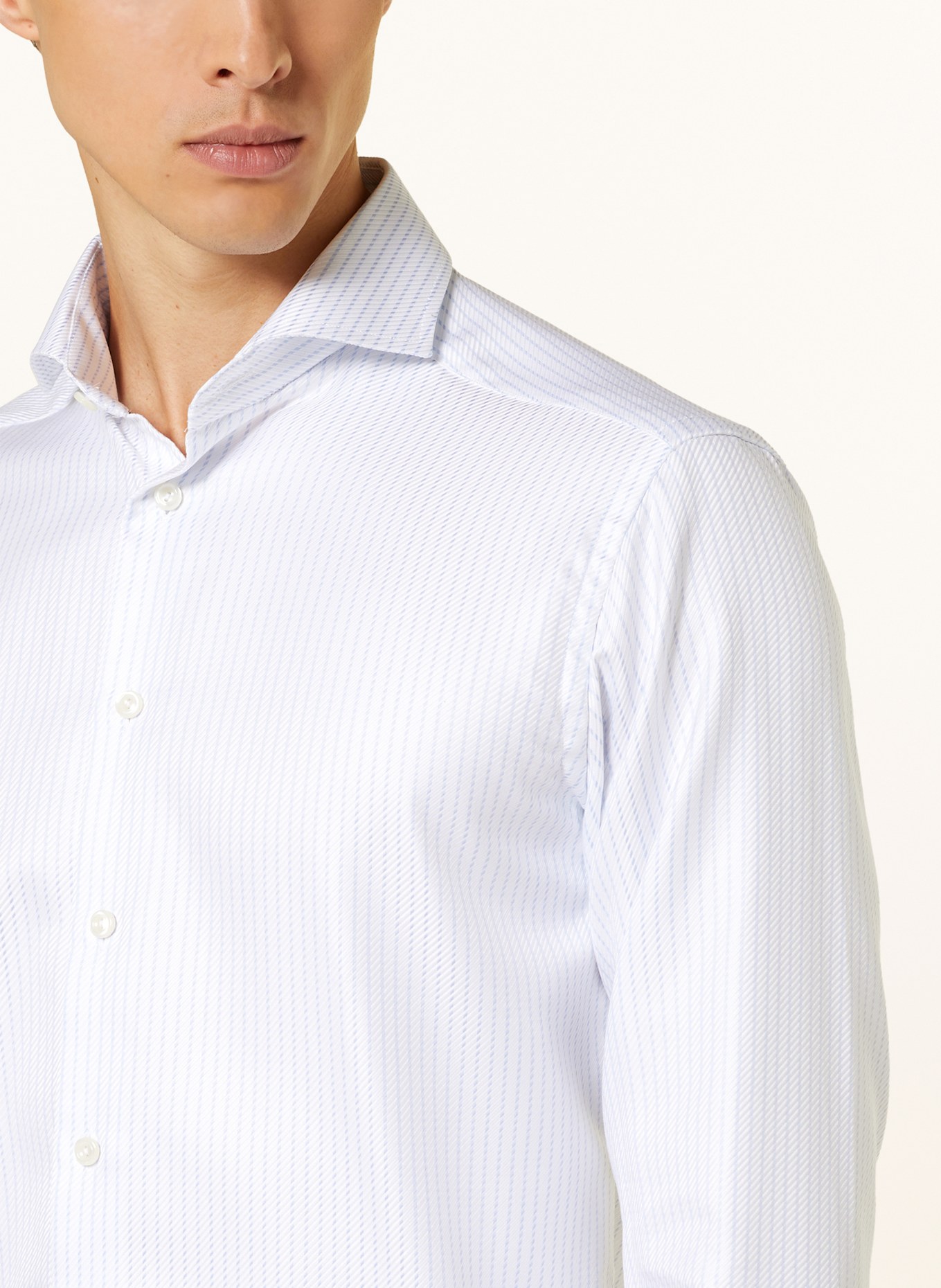 ETON Hemd Slim Fit: HELLBLAU / WEISS