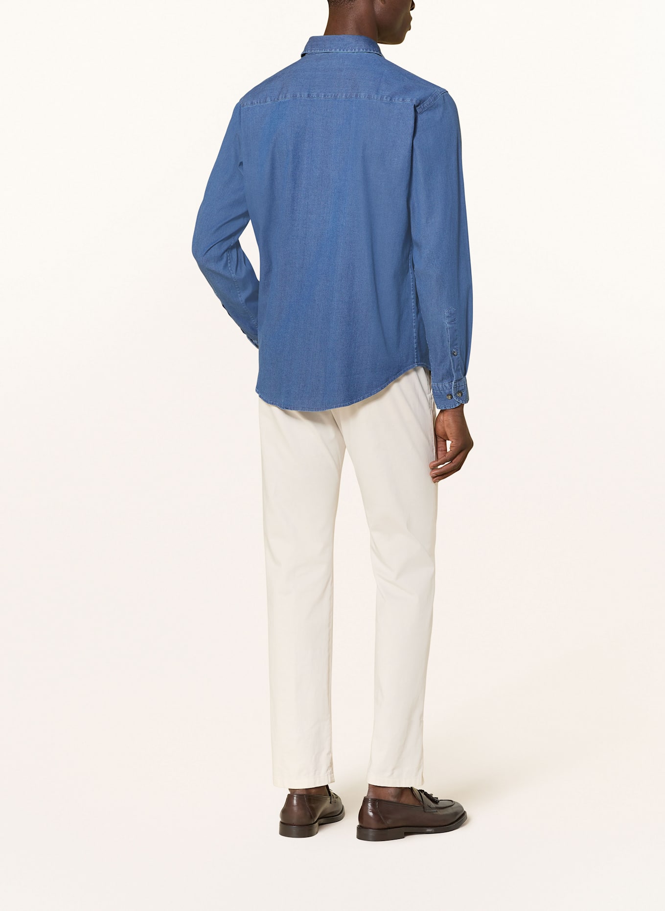 ETON Jeanshemd Casual Fit: DUNKELBLAU