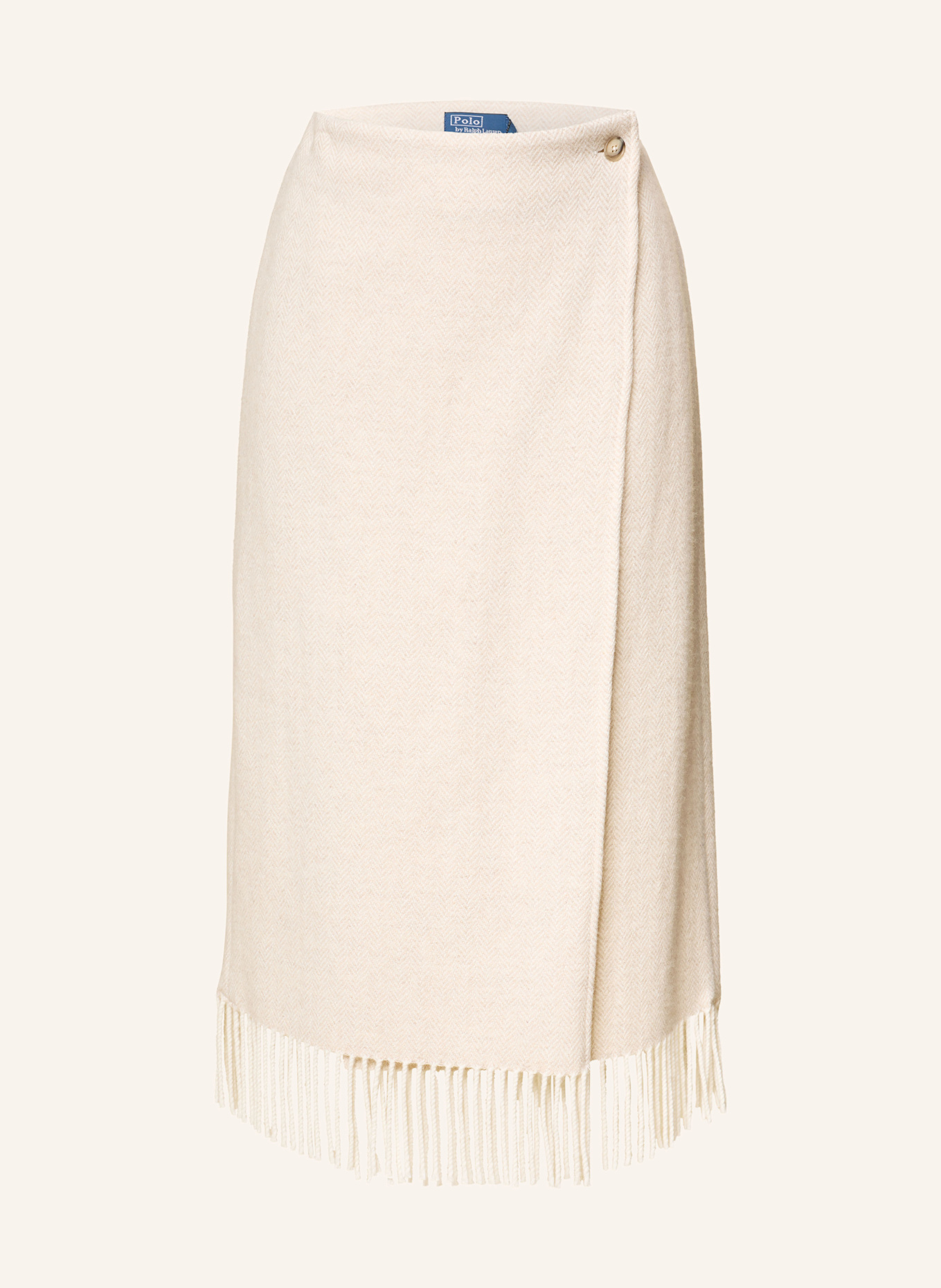 POLO RALPH LAUREN Strickrock in Wickeloptik: CREME