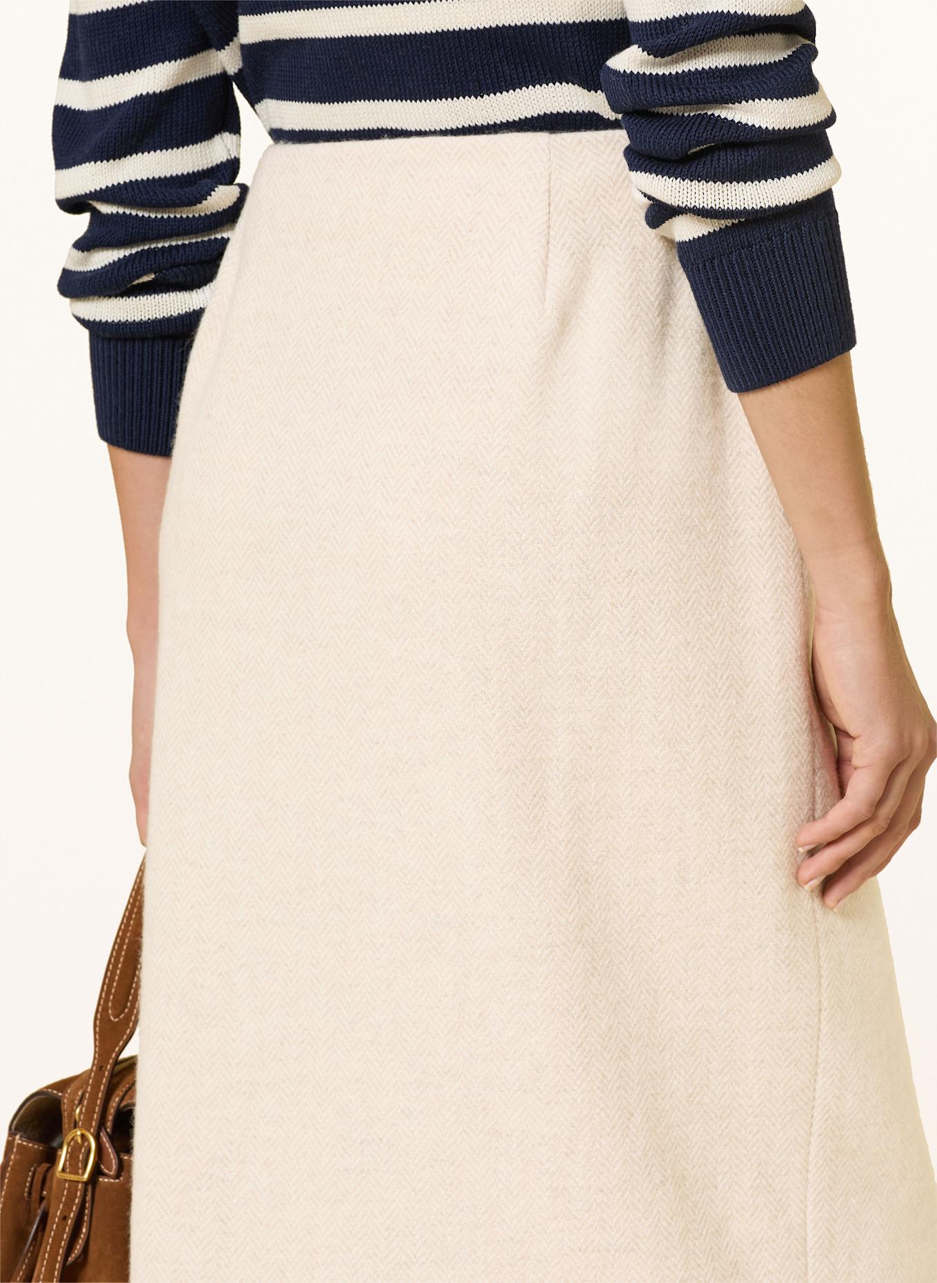 POLO RALPH LAUREN Strickrock in Wickeloptik: CREME