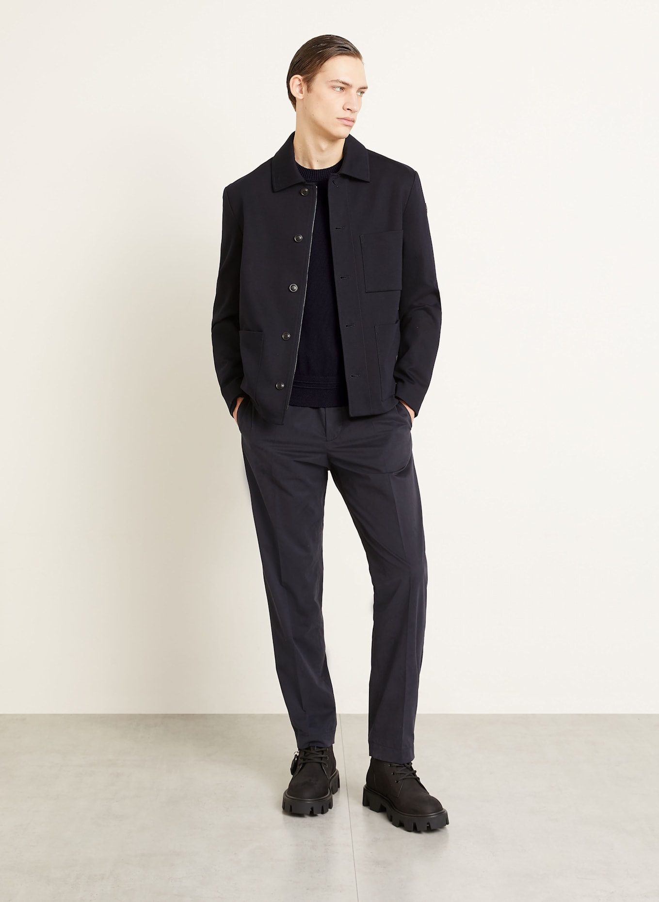 MONCLER Pullover: DUNKELBLAU