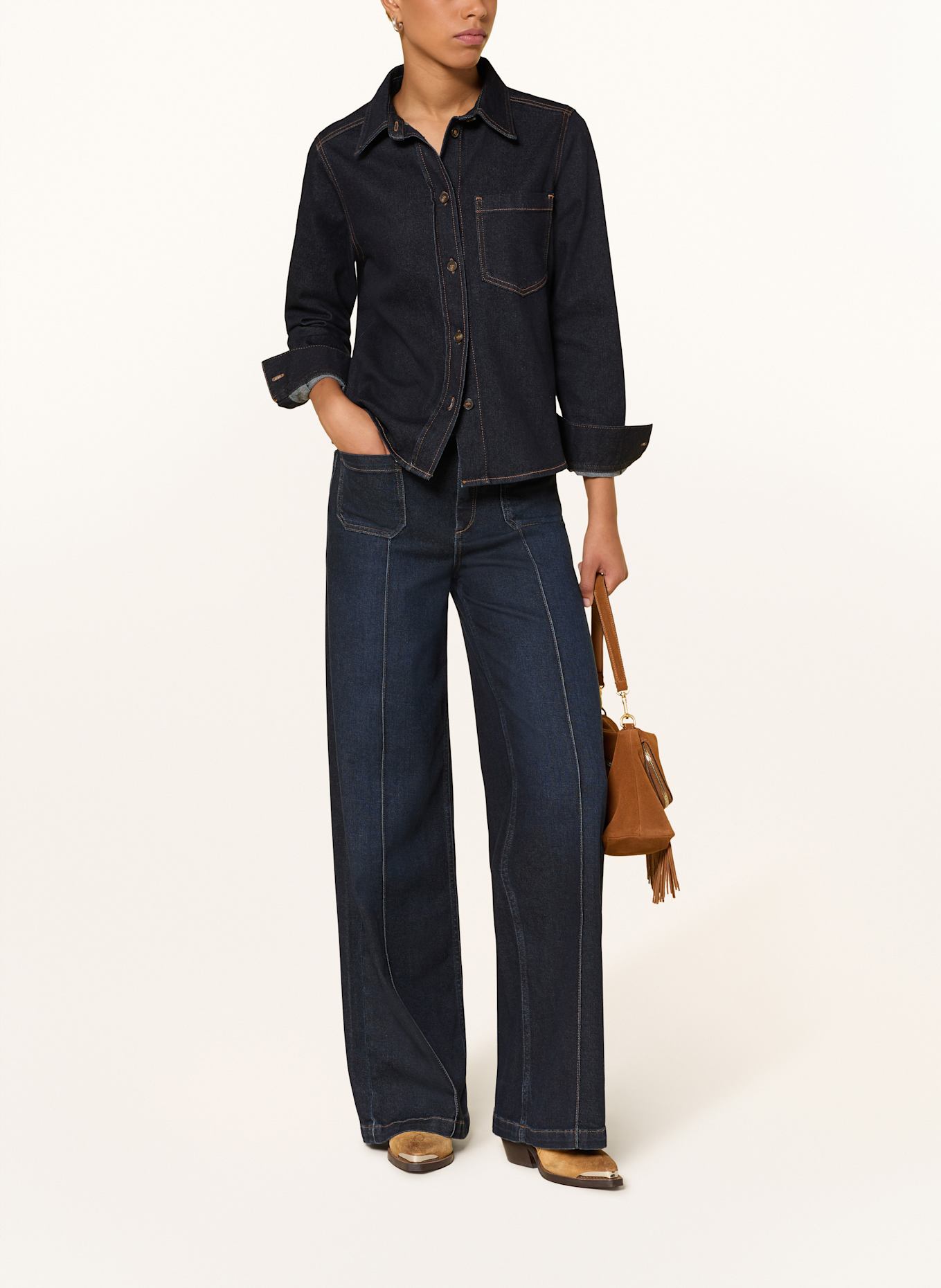 MOS MOSH Jeans-Culotte MMCOLETTE LYON: 447 DARK BLUE