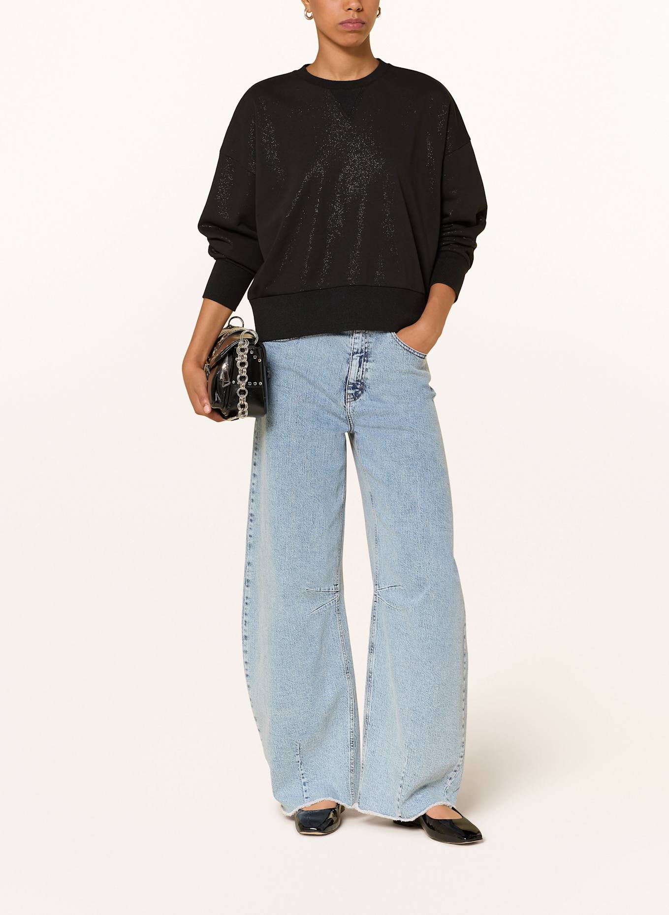 MOS MOSH Sweatshirt MMTAPP: SCHWARZ