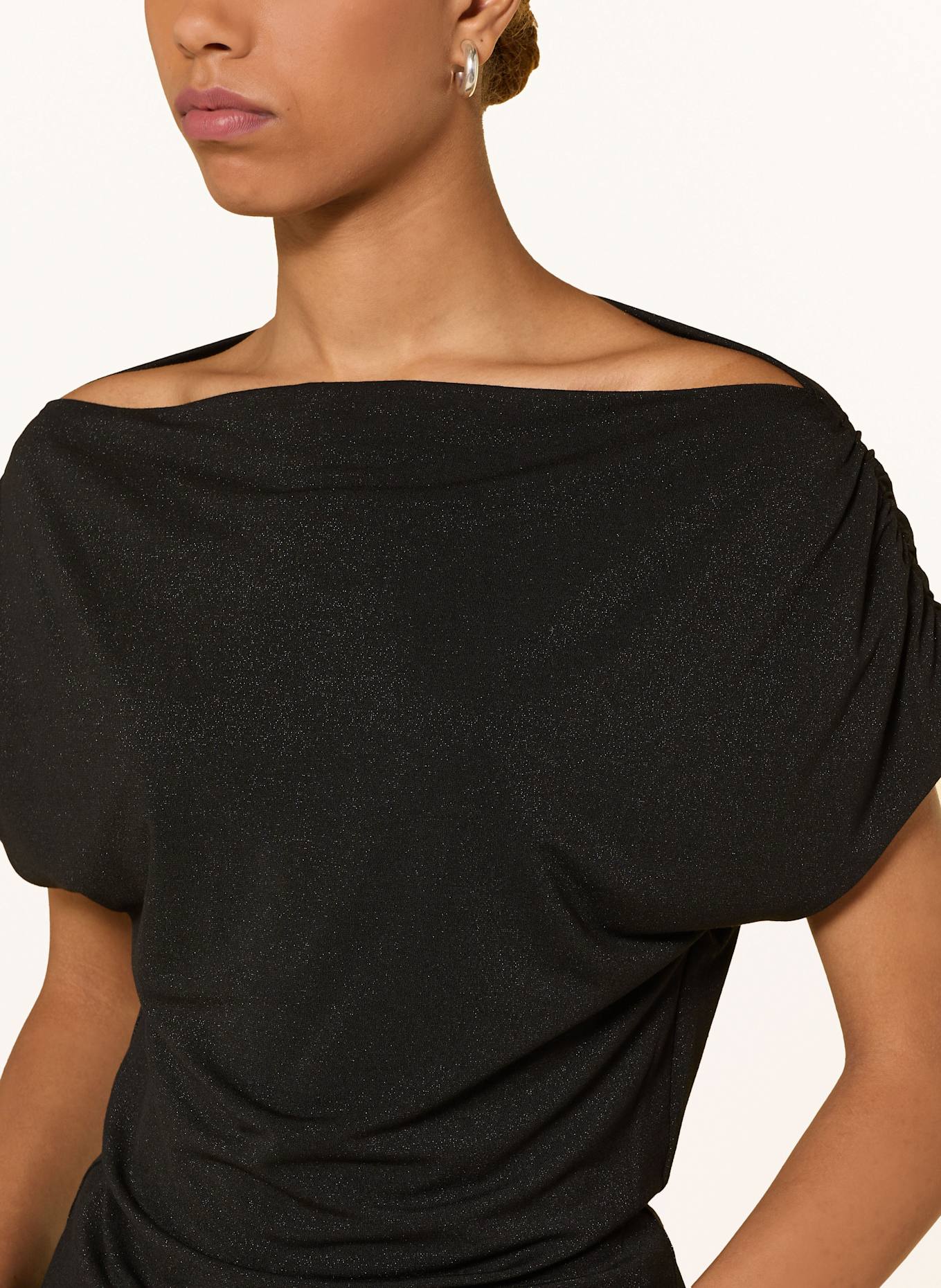 MOS MOSH Top MMSHIMA mit Glitzergarn: SCHWARZ