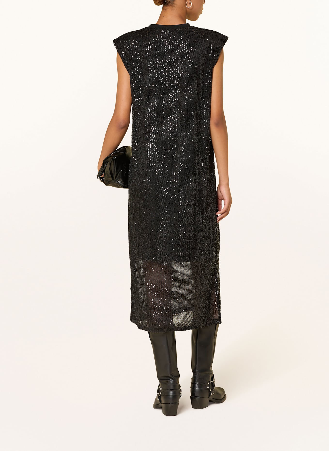 MOS MOSH Kleid MMARAN mit Pailletten: SCHWARZ