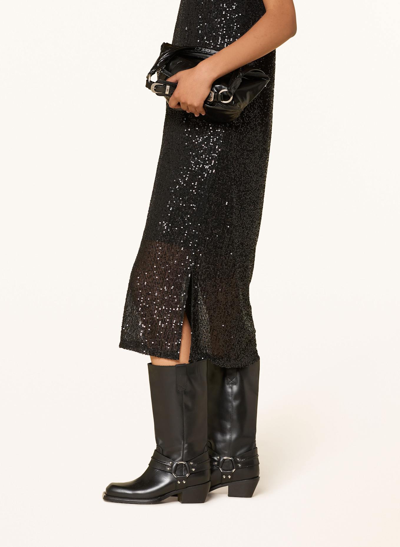 MOS MOSH Kleid MMARAN mit Pailletten: SCHWARZ