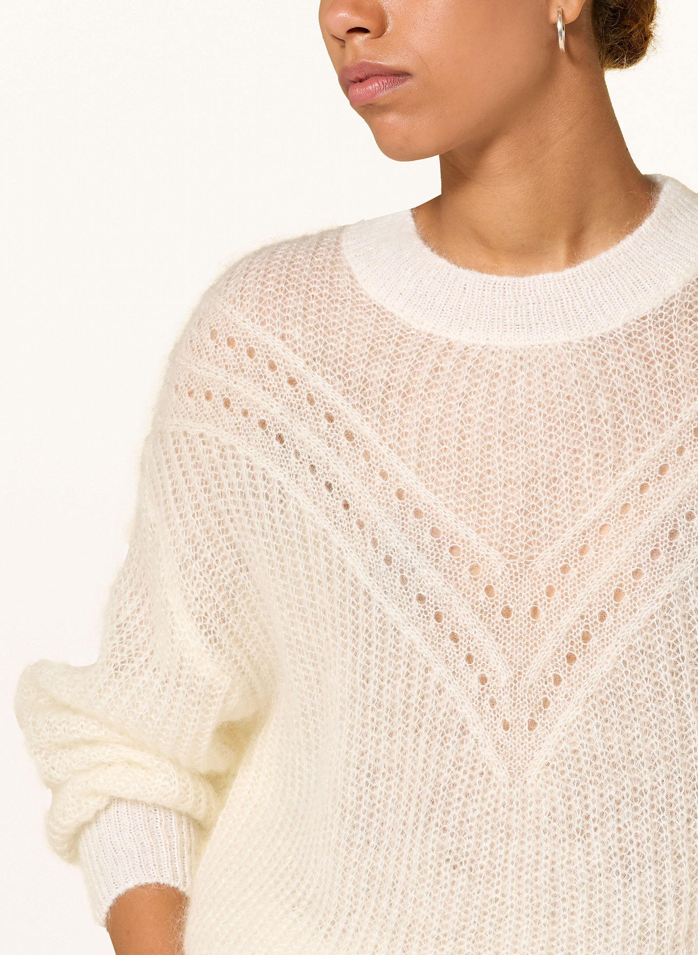 MOS MOSH Pullover MMSIGVA mit Mohair: ECRU