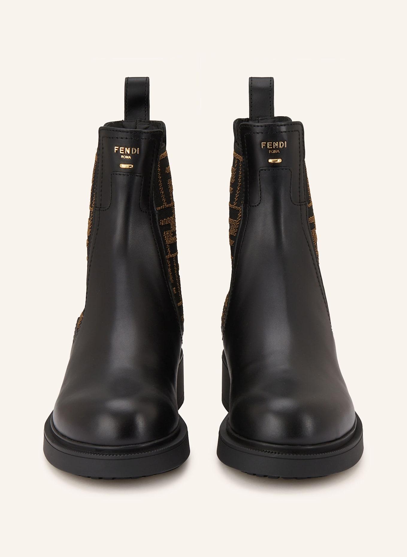FENDI Chelsea boots: BLACK