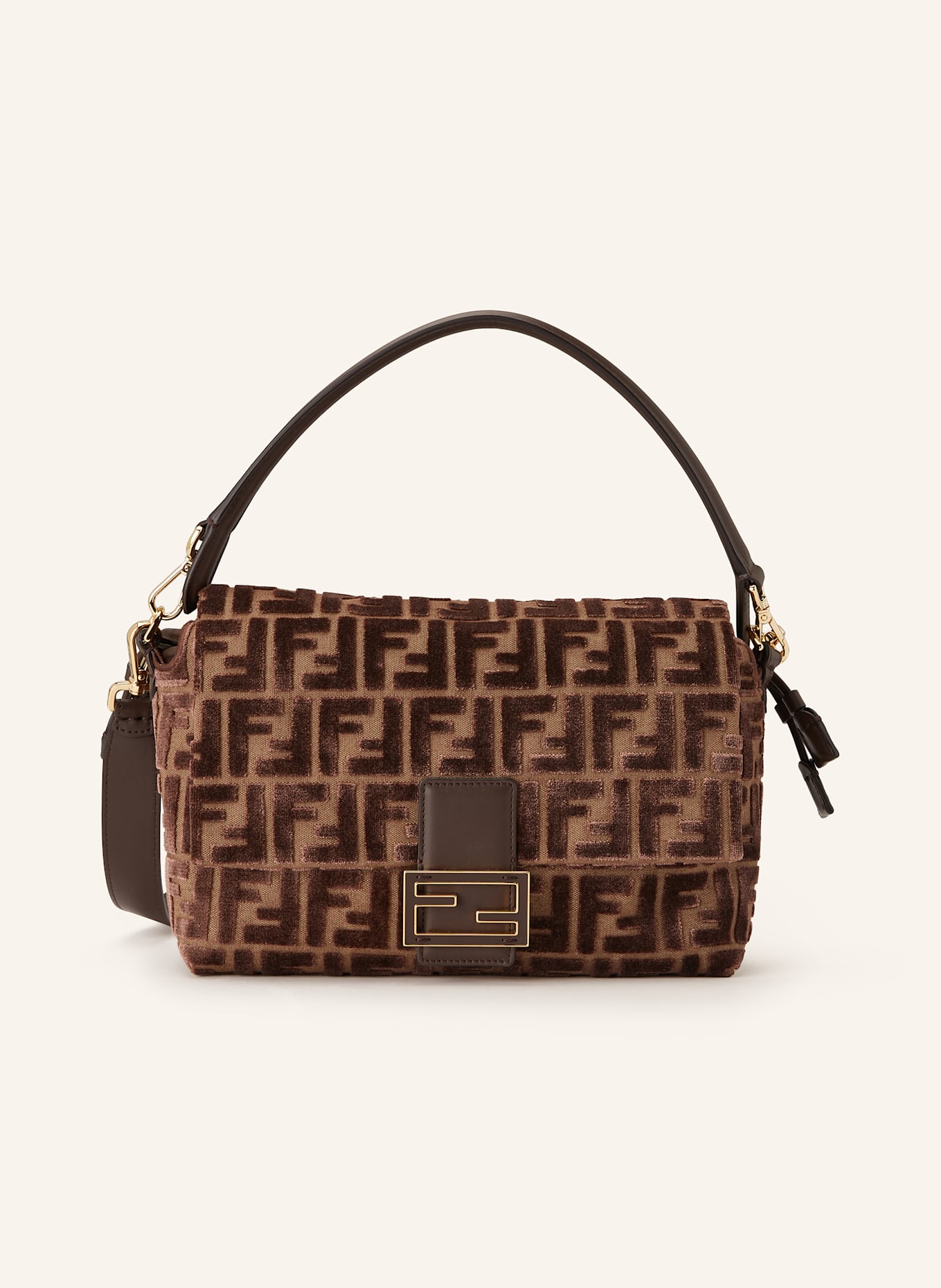 FENDI Shoulder bag MAMMA BAGUETTE MEDIUM: BROWN