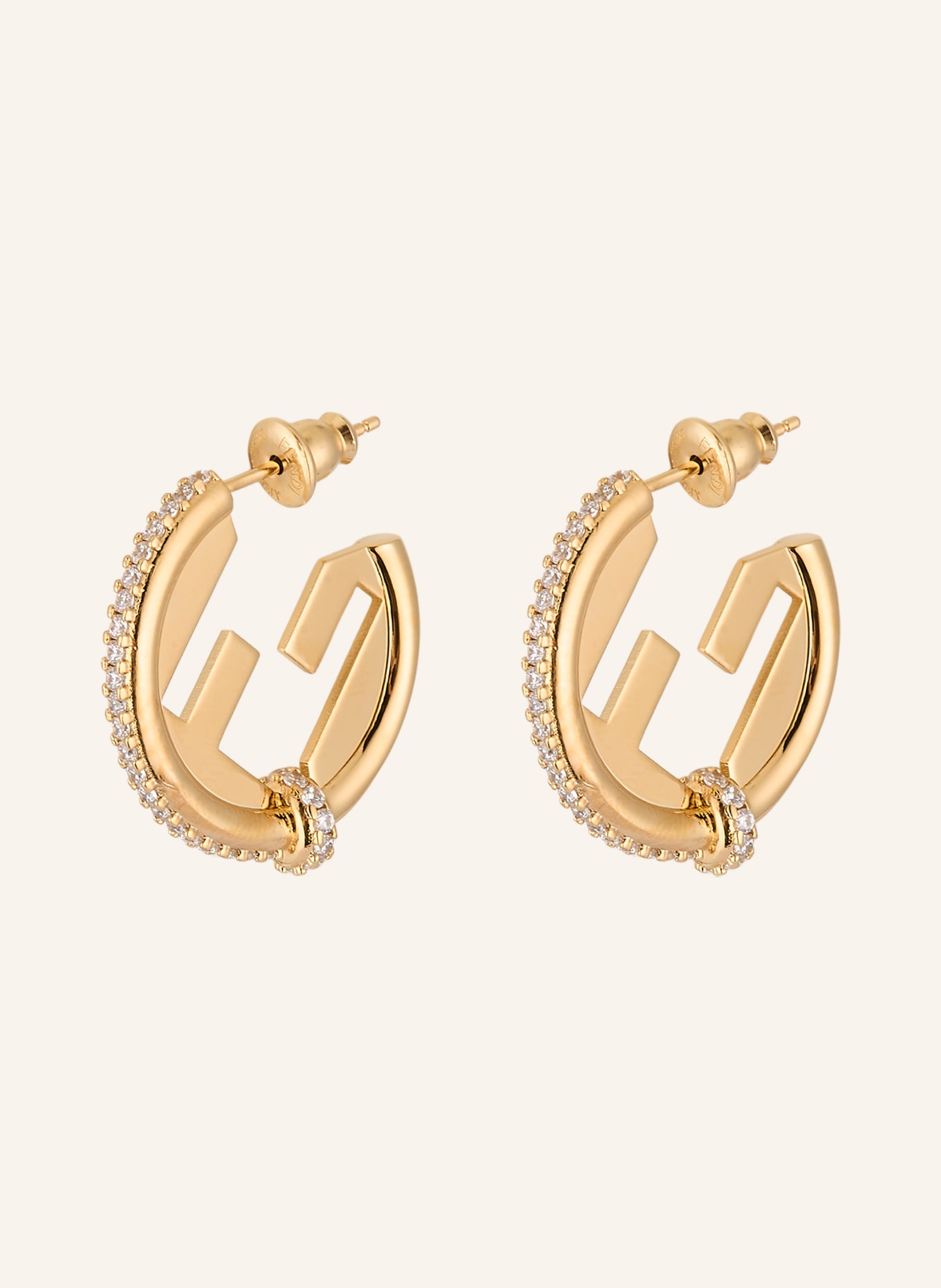 FENDI Creole earrings EVERROUND: GOLD