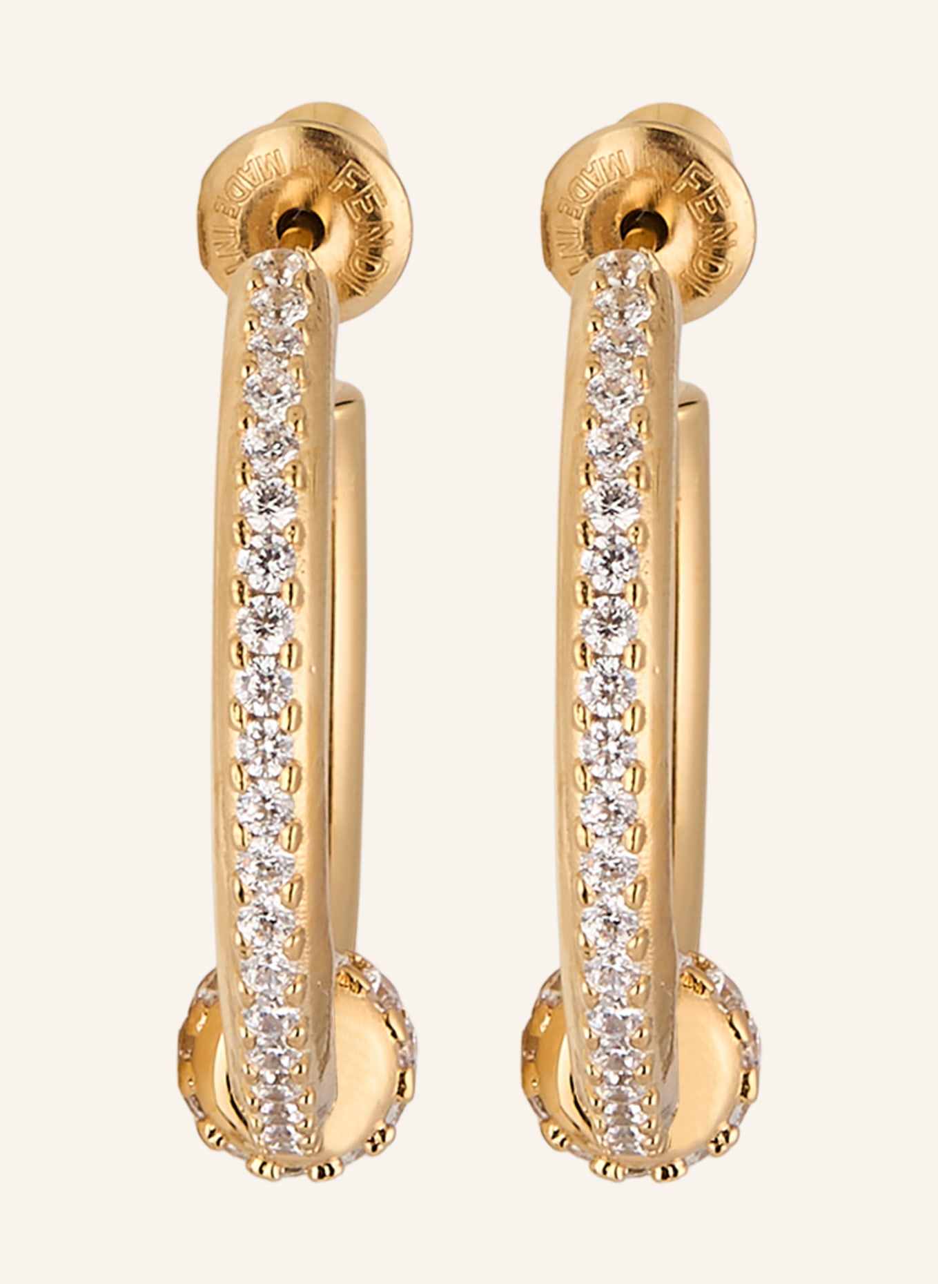 FENDI Creole earrings EVERROUND: GOLD