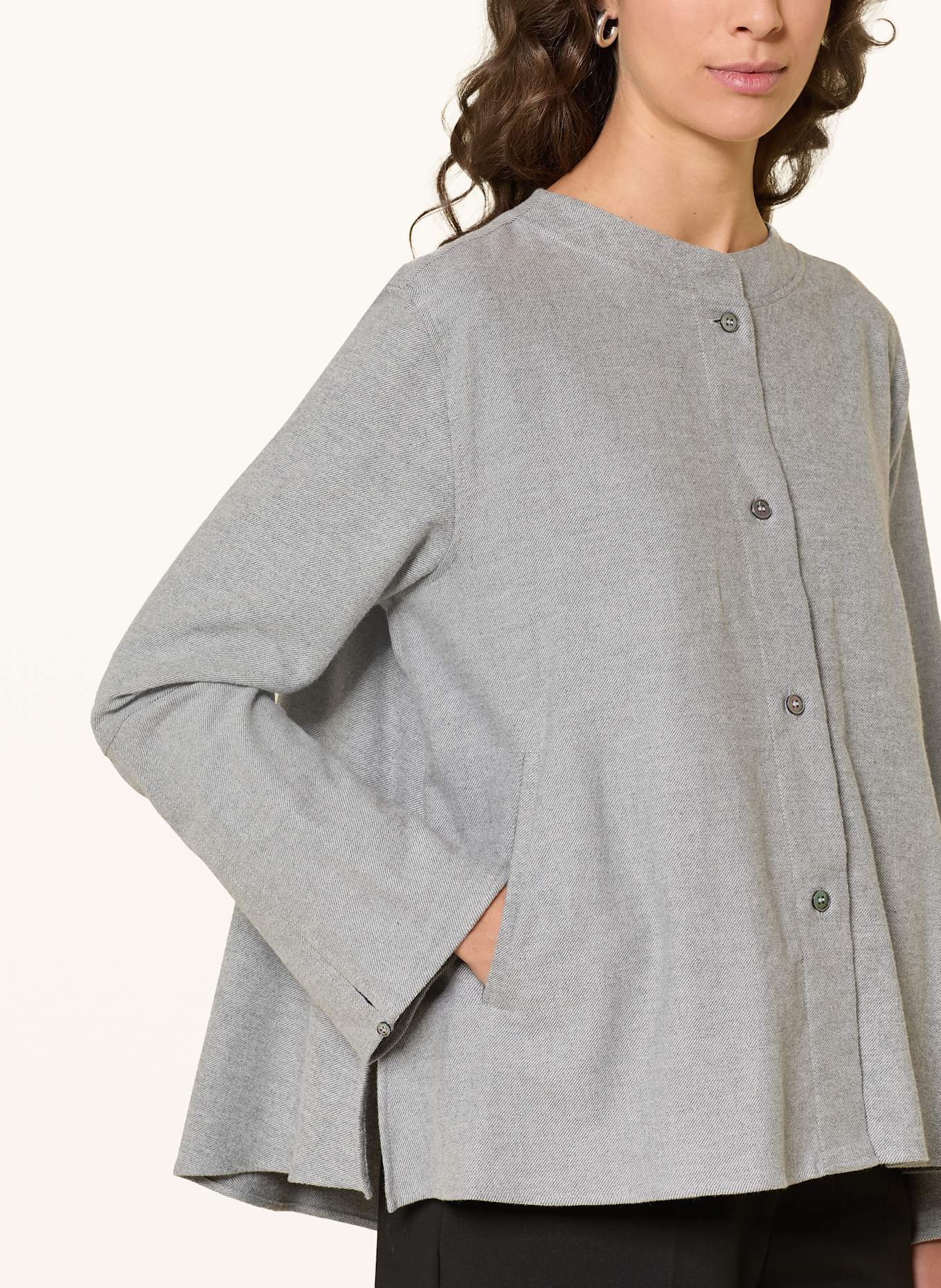 ROBERT FRIEDMAN Flanellbluse: GRAU