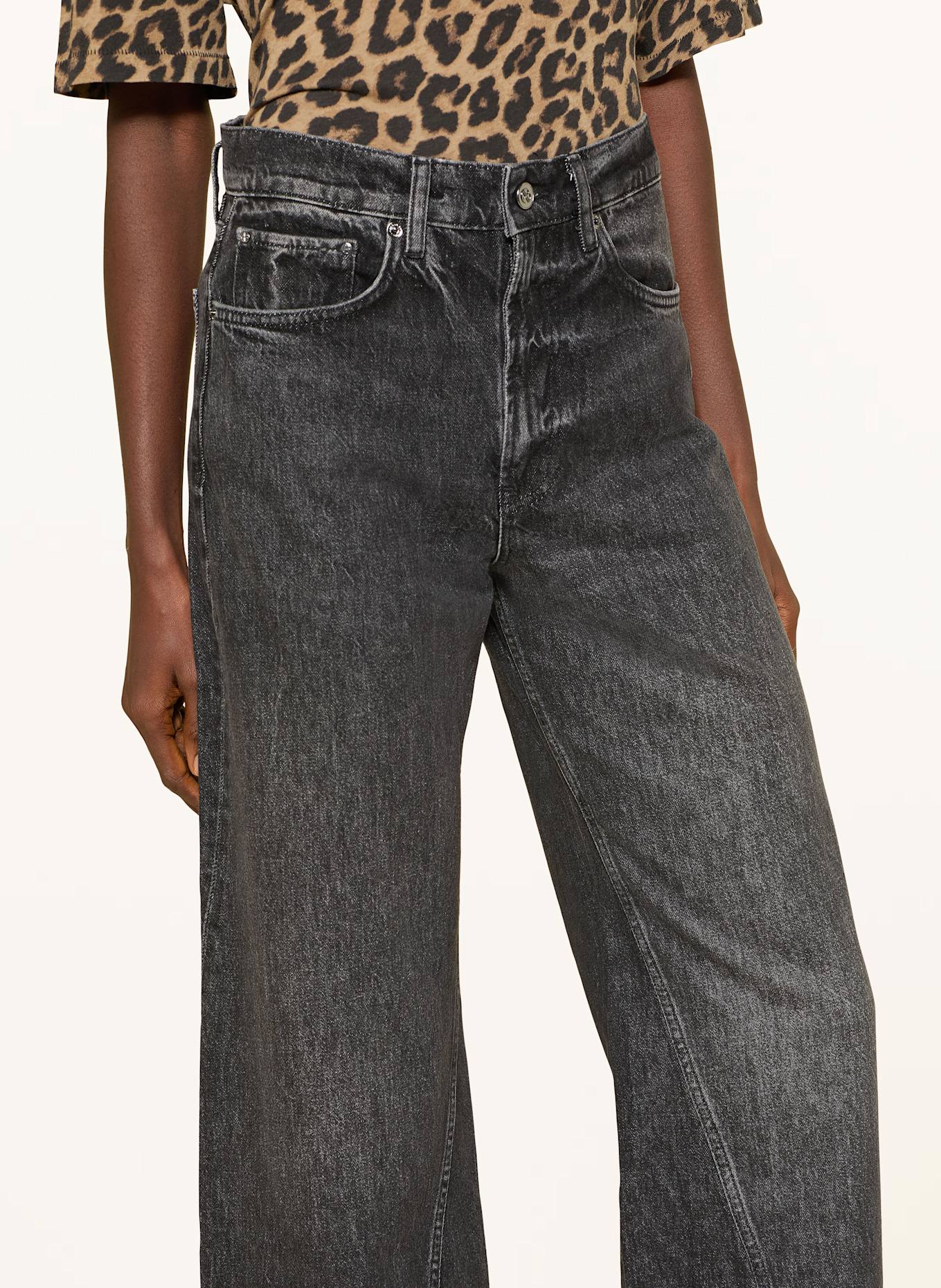 ANINE BING Jeans BRIE: SCHWARZ