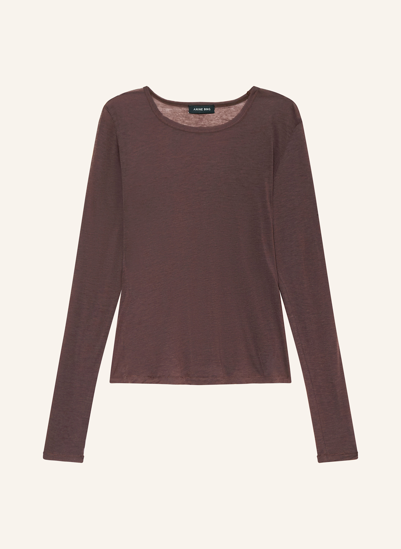 ANINE BING Longsleeve SYLVIE: DUNKELBRAUN