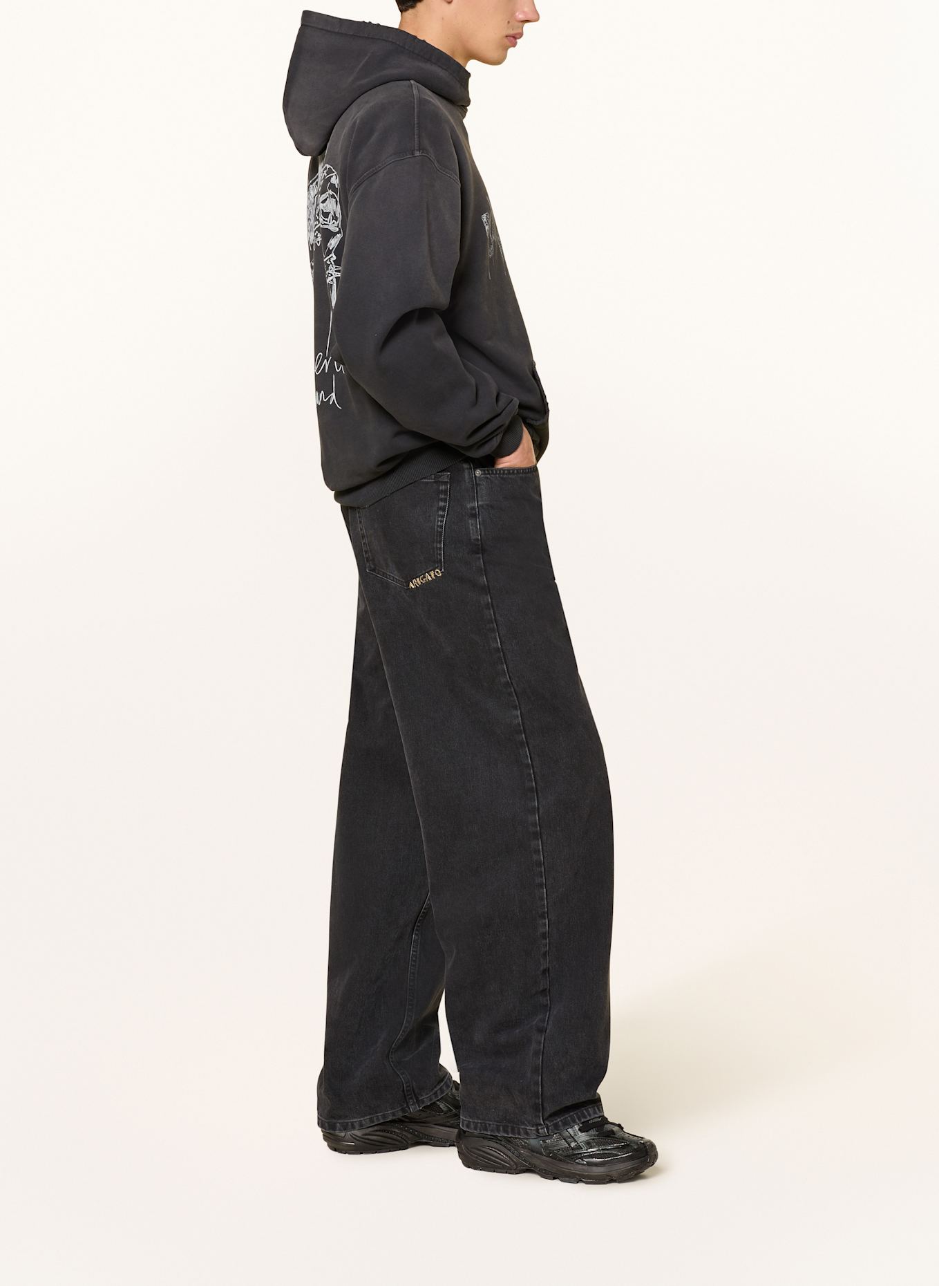 REPRESENT Oversized-Hoodie: SCHWARZ