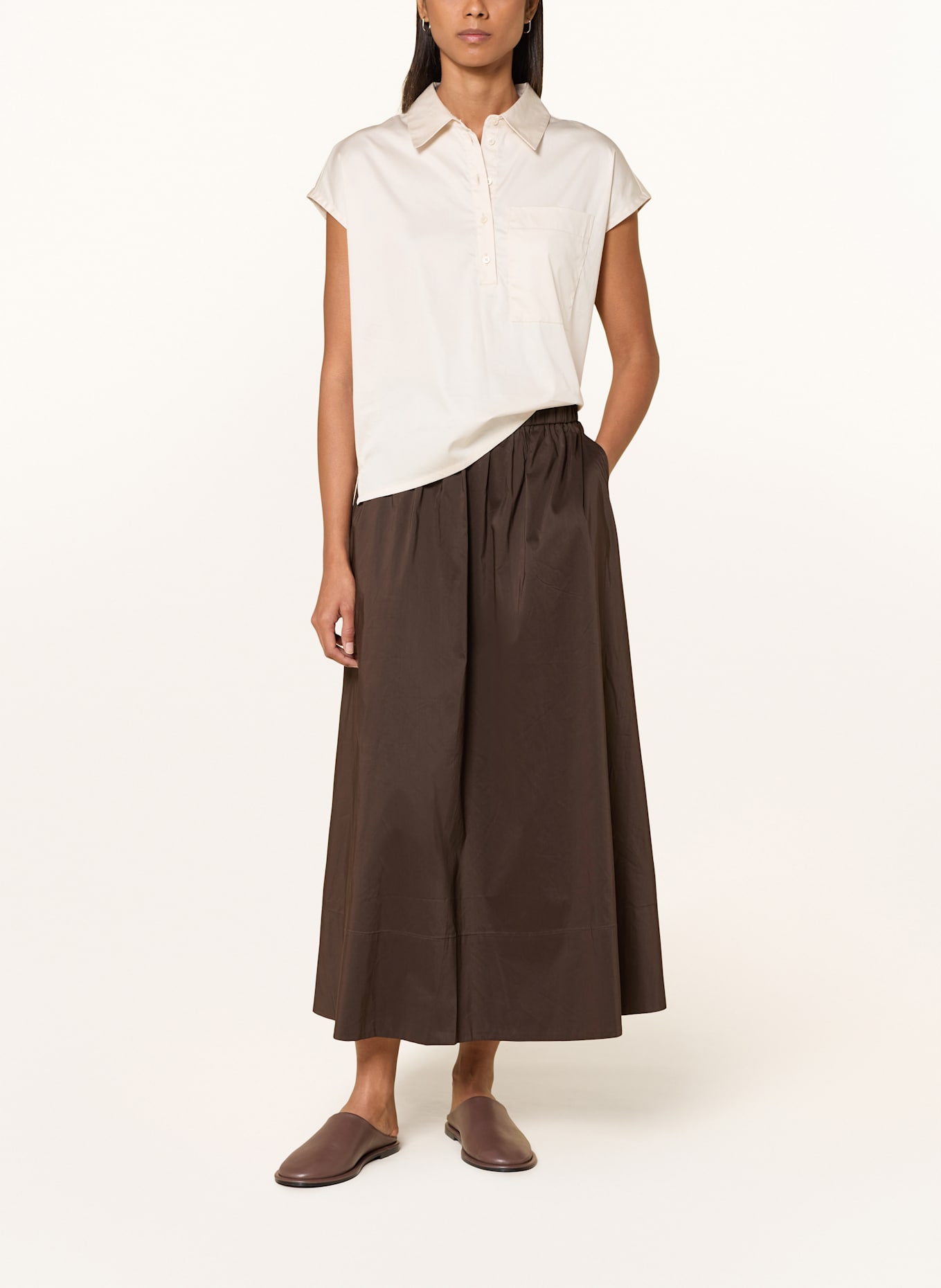 OPUS Blusentop FAJORA: ECRU