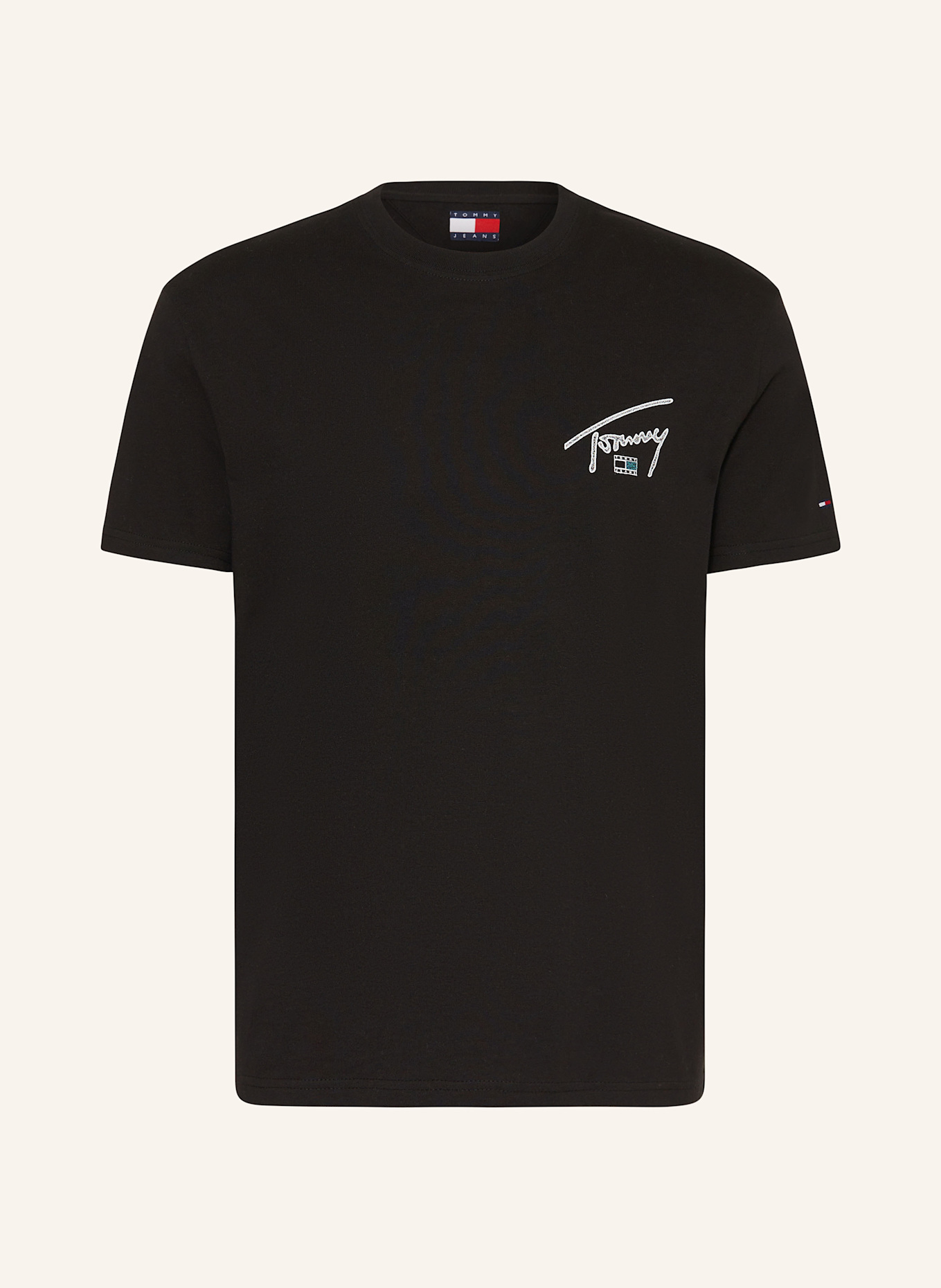 TOMMY JEANS T-Shirt: SCHWARZ