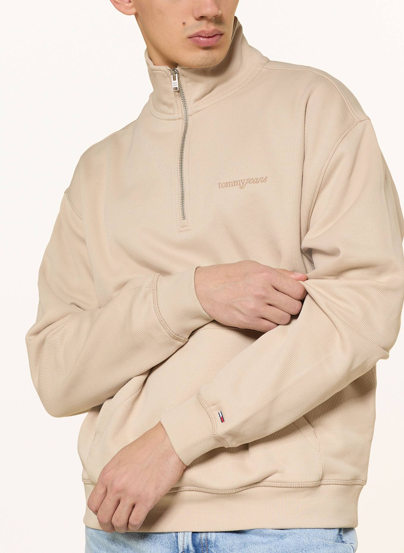 TOMMY JEANS Sweatshirt: CREME