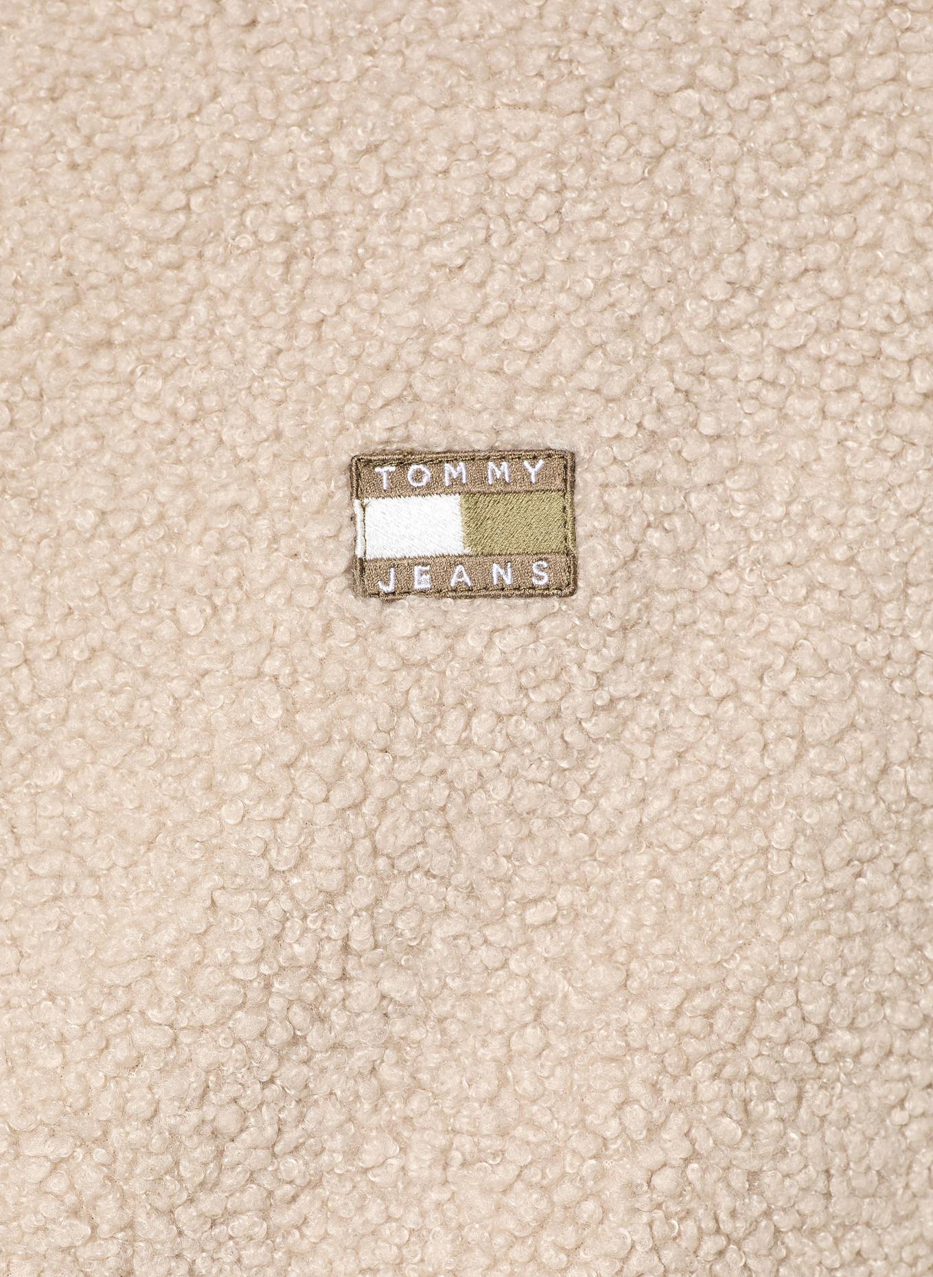 TOMMY JEANS Teddyfell-Jacke: HELLBRAUN