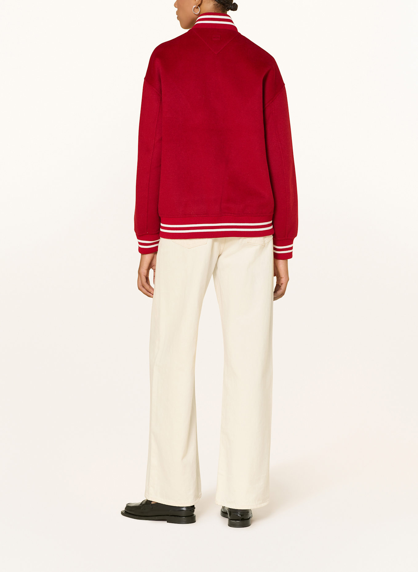 TOMMY HILFIGER veste universitaire: ROUGE