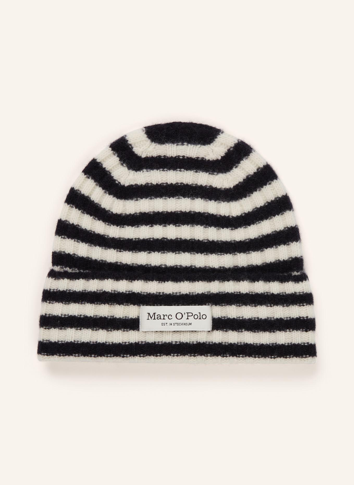 Marc O'Polo Mütze: DUNKELBLAU / WEISS