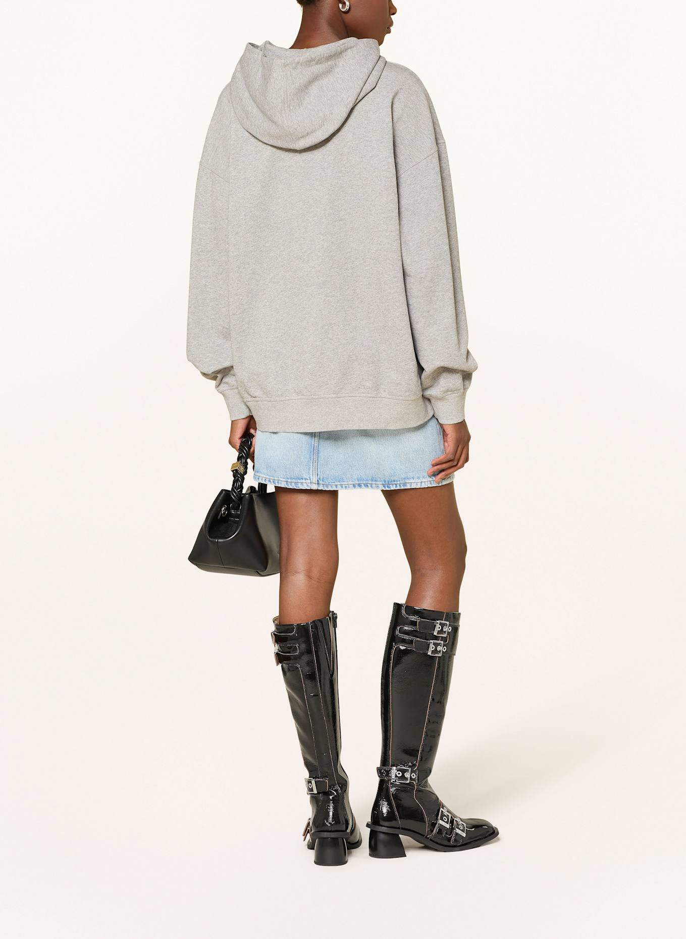 GANNI Oversized-Hoodie: GRAU