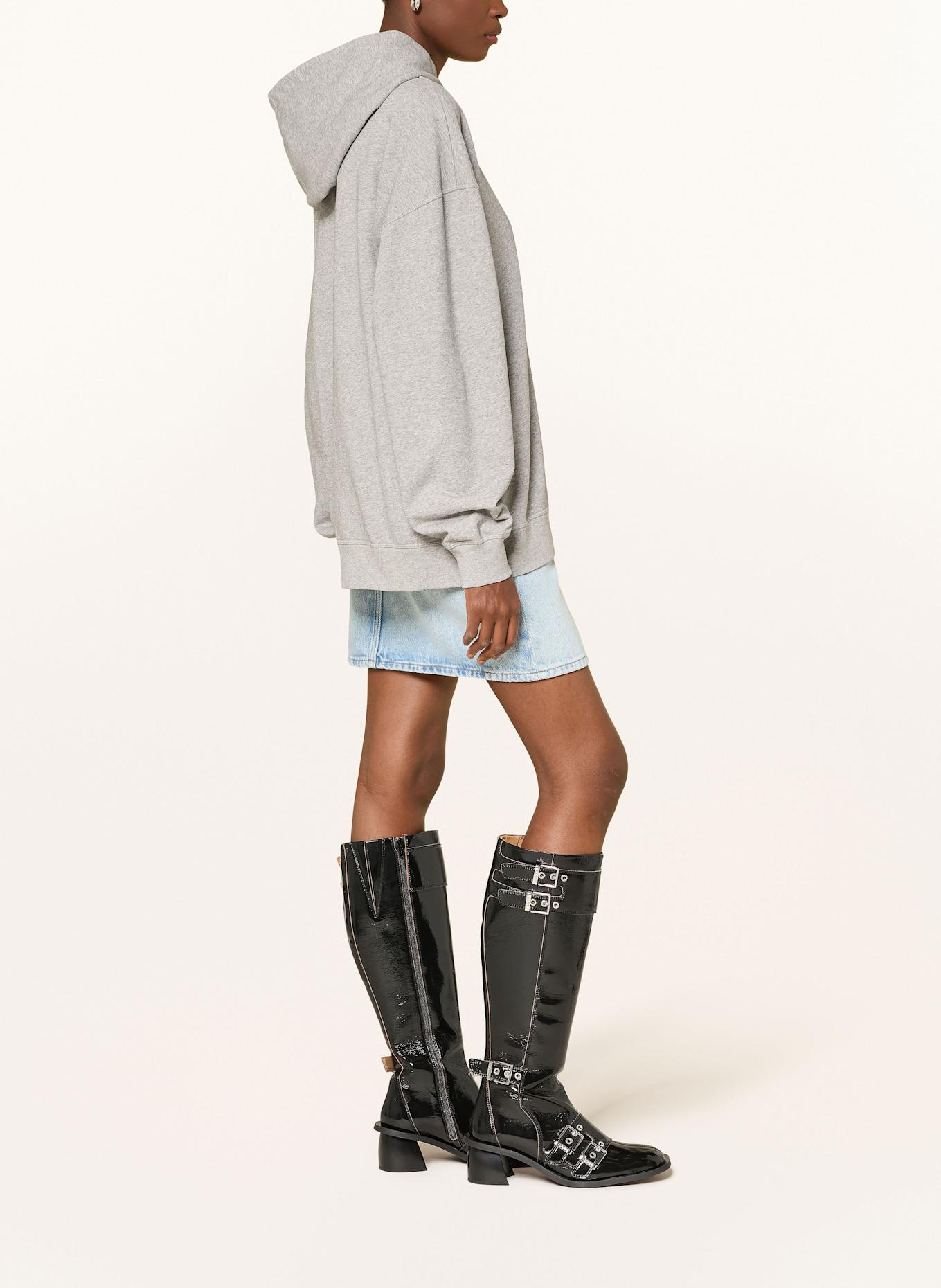 GANNI Oversized-Hoodie: GRAU