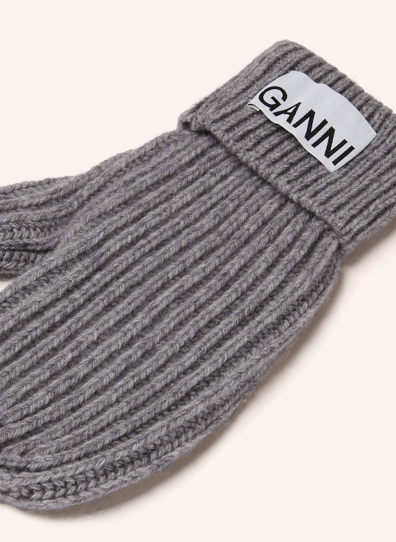 GANNI Rękawiczki: SZARY