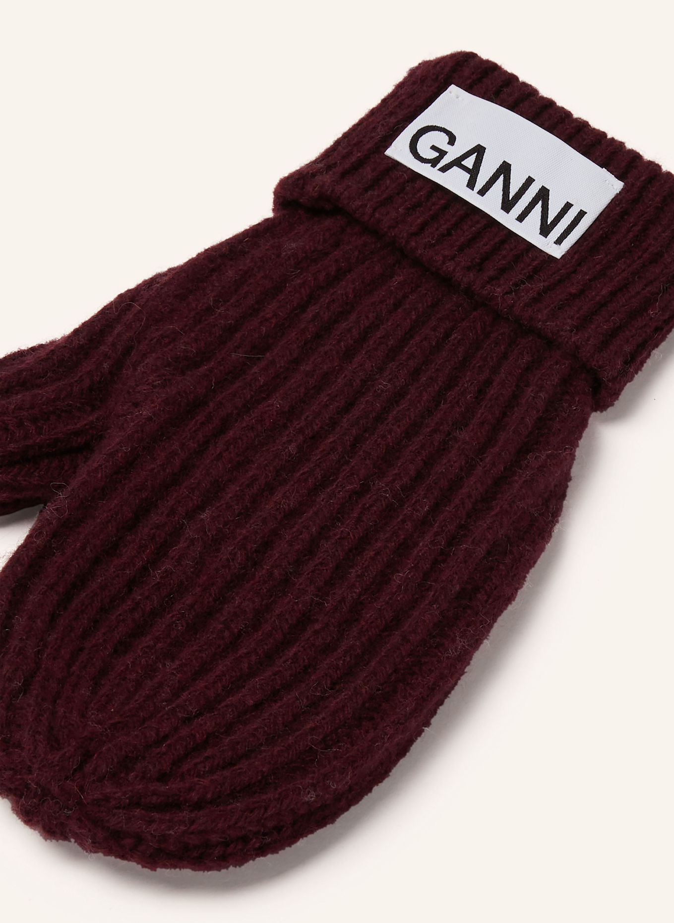 GANNI Handschuhe: DUNKELROT