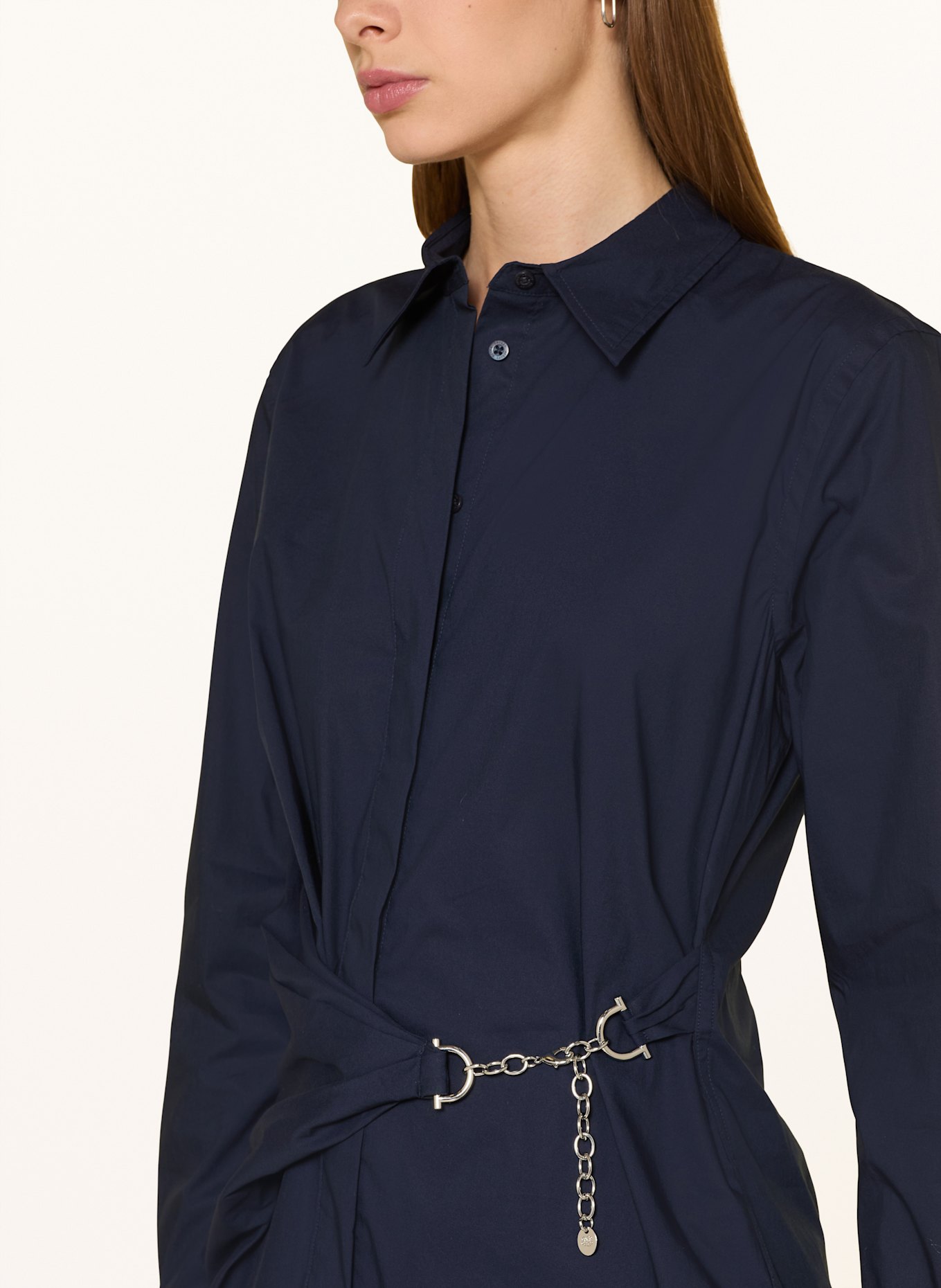 LAUREN RALPH LAUREN Bluse: DUNKELBLAU
