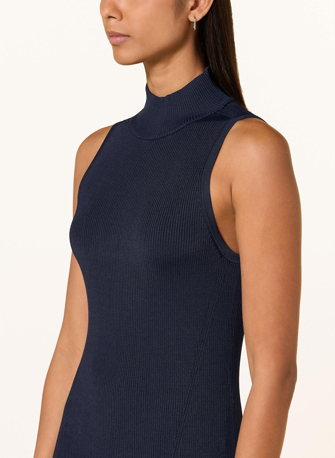 LAUREN RALPH LAUREN Strickkleid: DUNKELBLAU