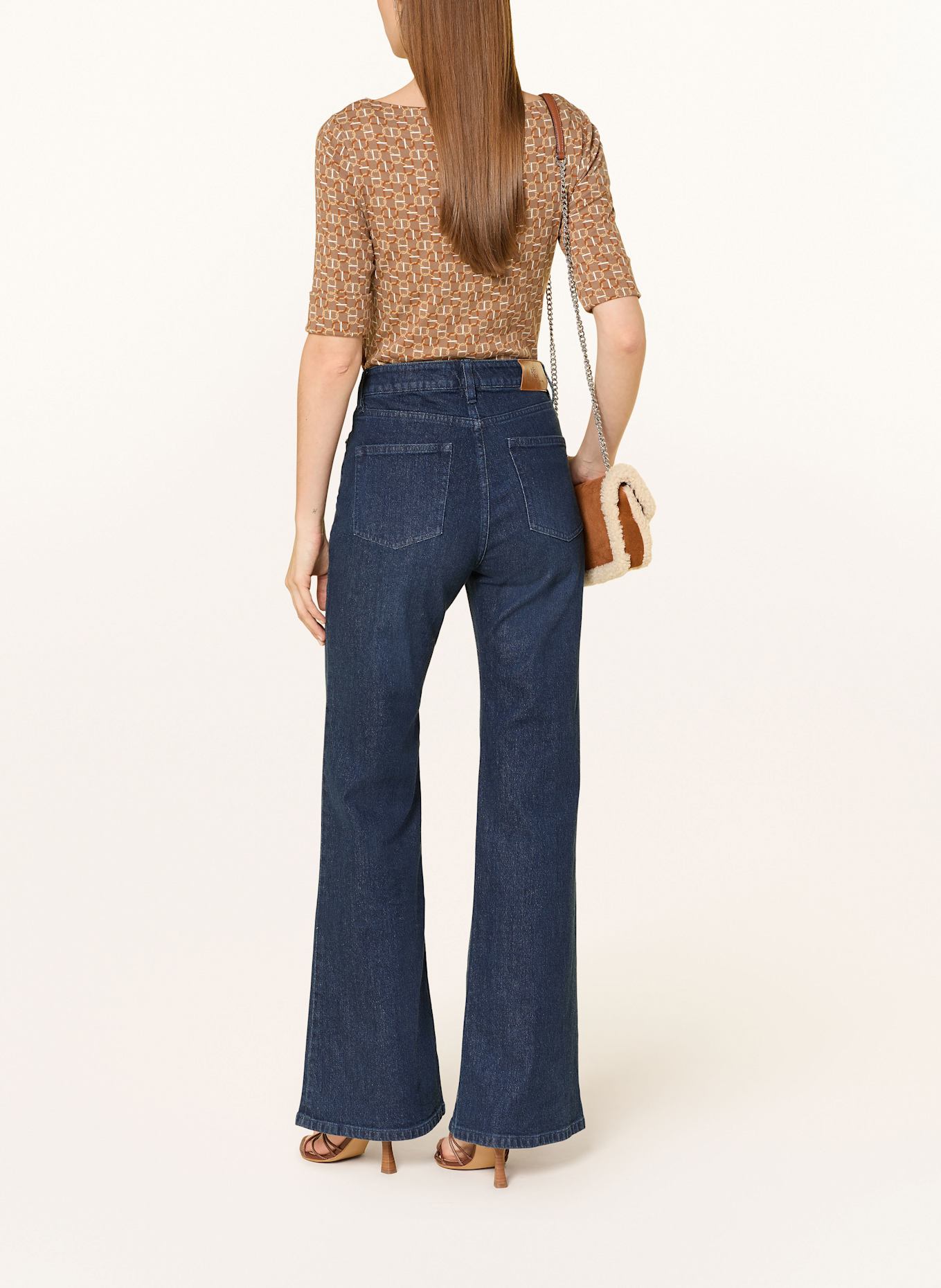 LAUREN RALPH LAUREN T-Shirt: TAUPE / BRAUN / BEIGE